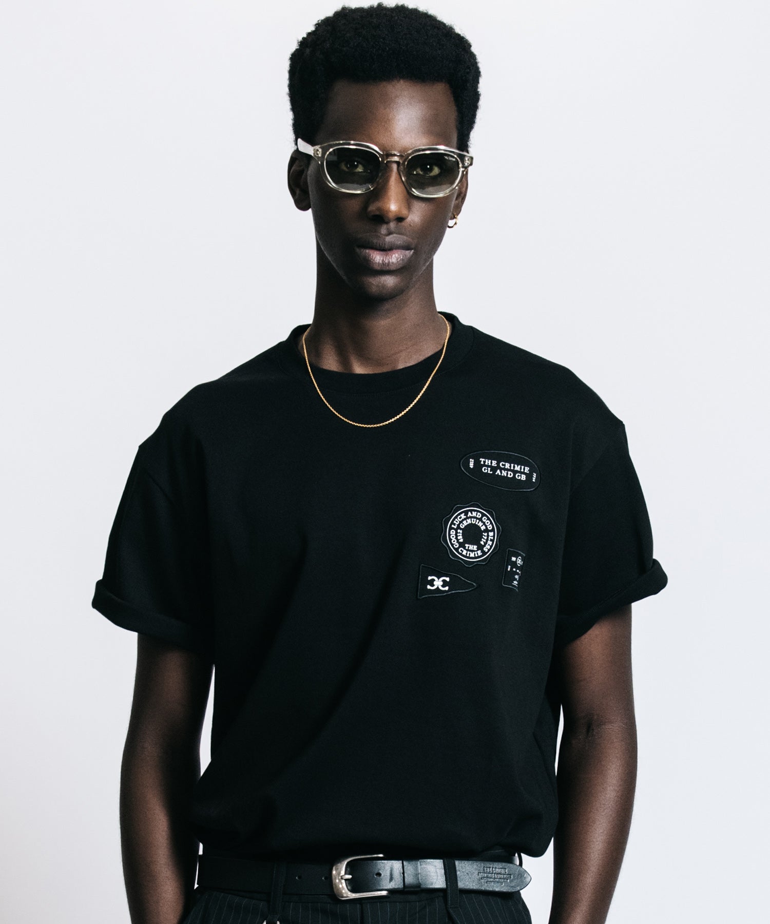 THE CRIMIE] クライミー パッチワーク ワッペン Tシャツ