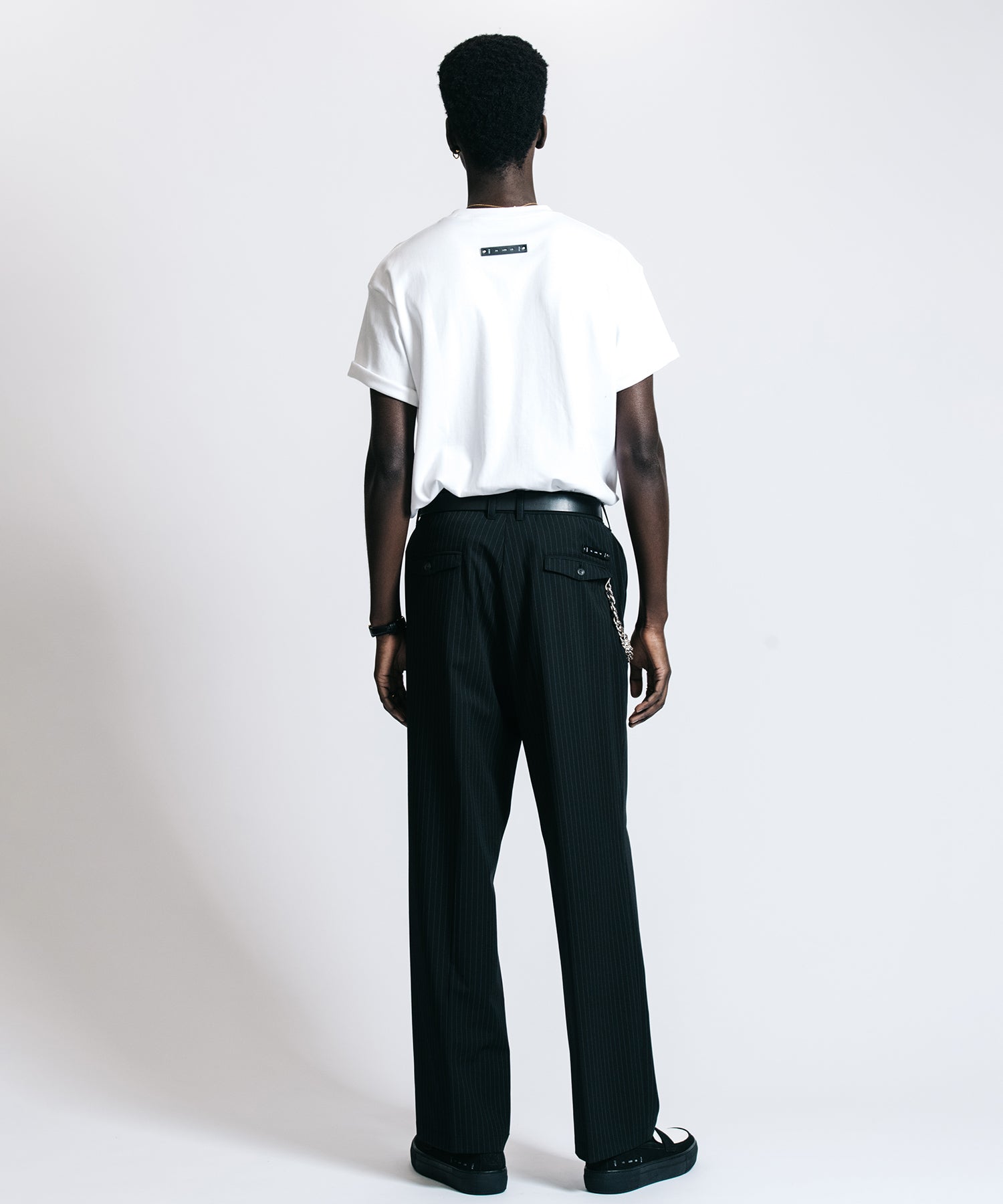 CHAIN-LINK “C” EMBROIDERY POCKET T-SHIRT