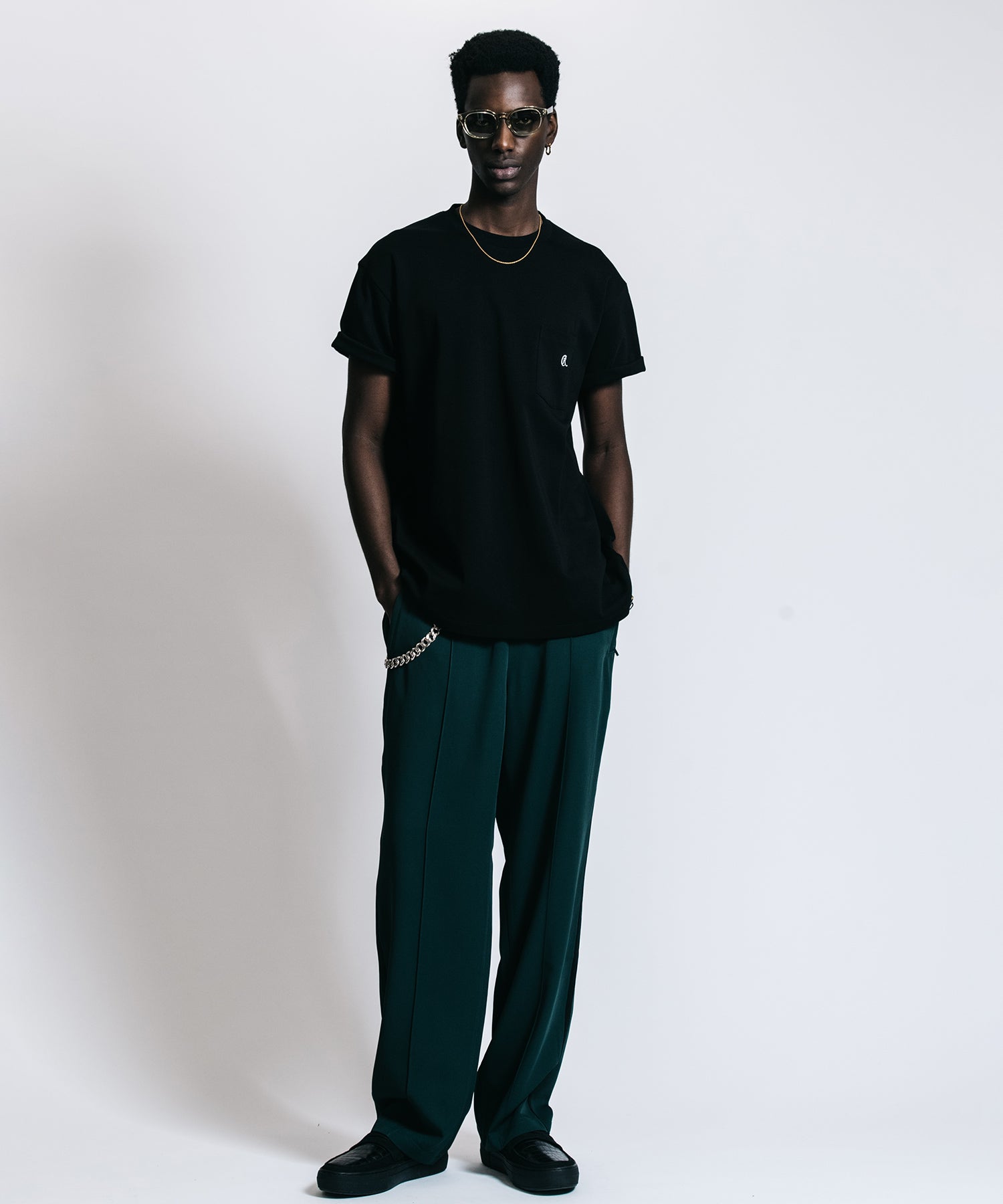 CR EMBROIDERY POCKET T SHIRT