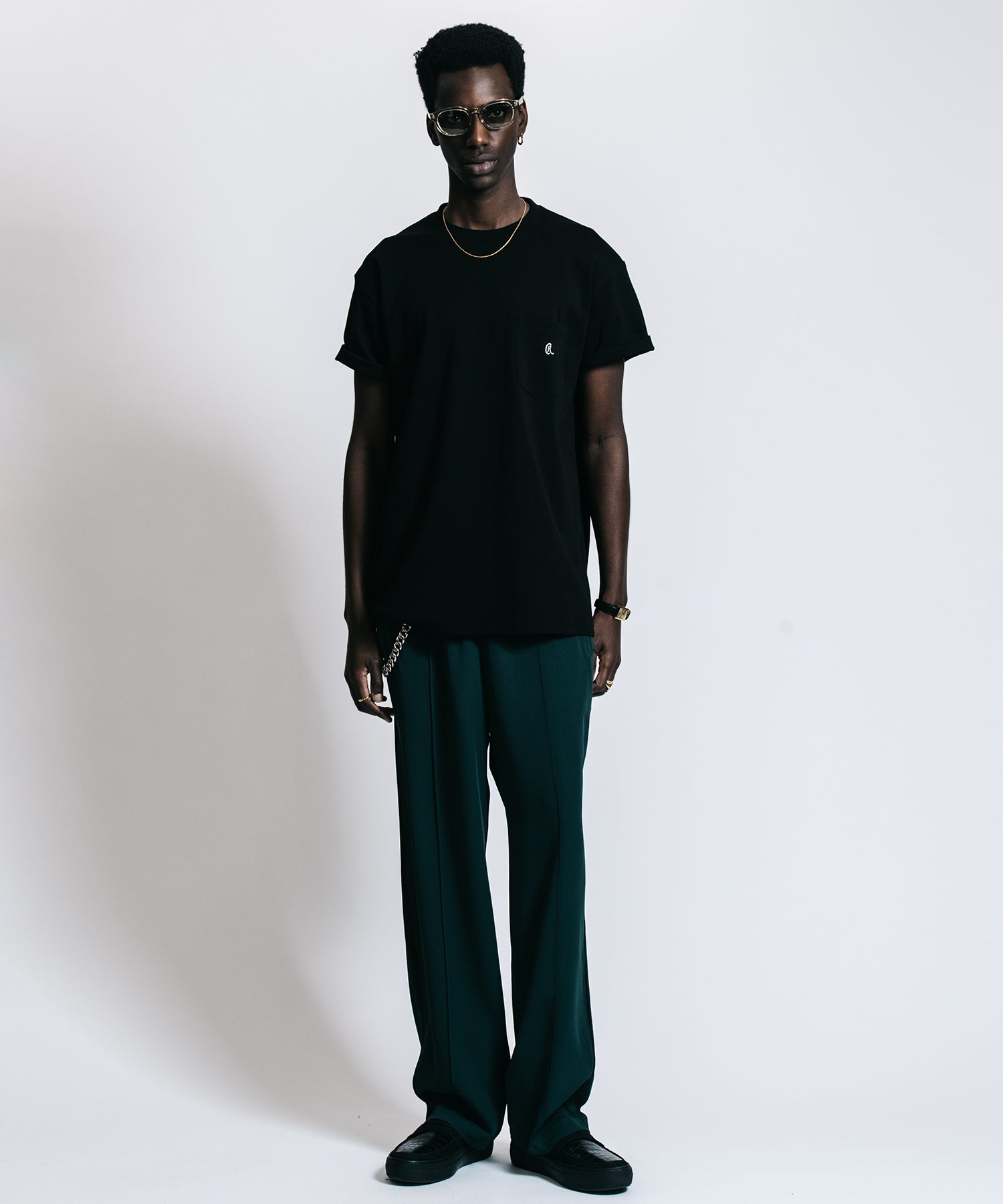 CR EMBROIDERY POCKET T SHIRT