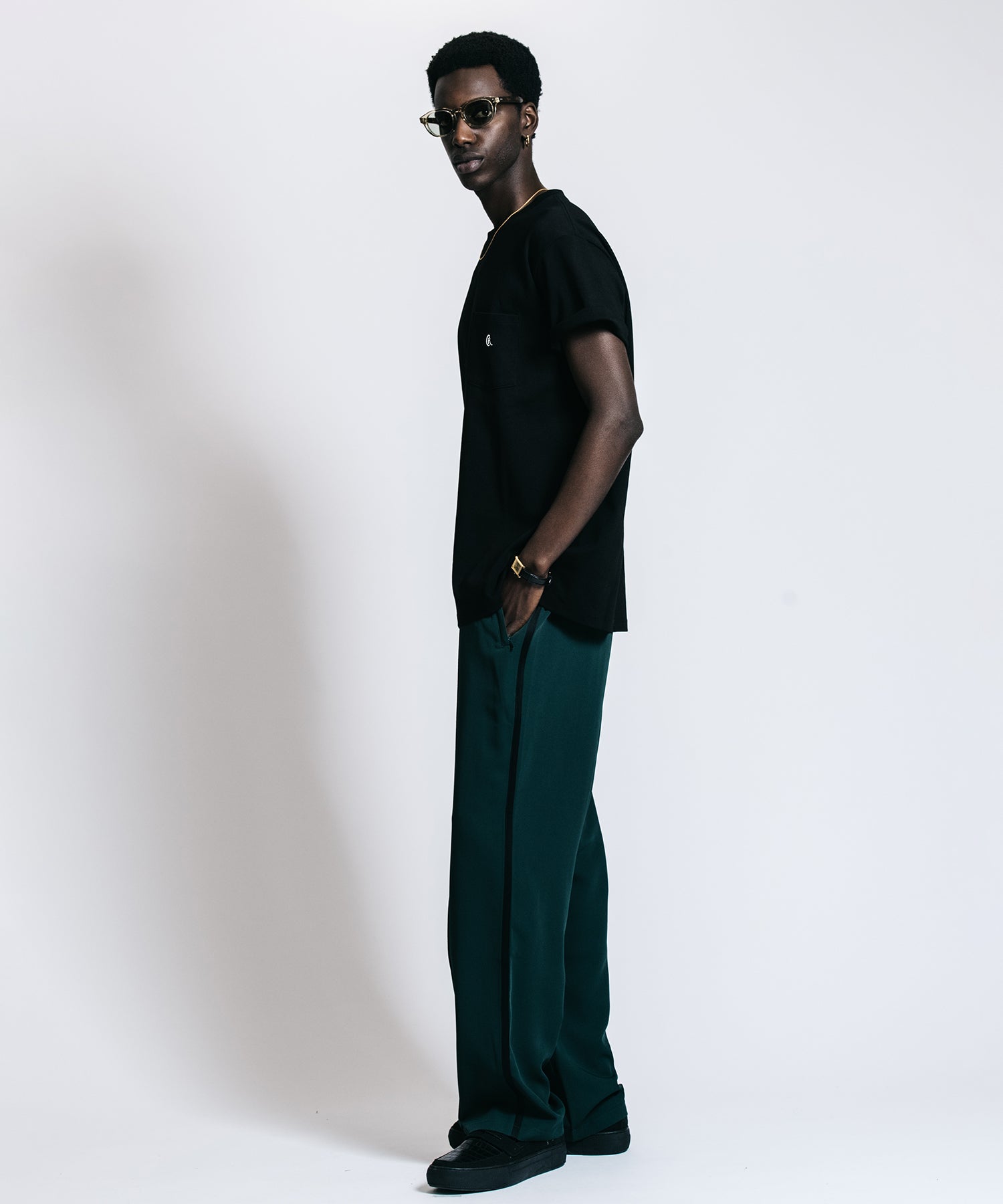 CR EMBROIDERY POCKET T SHIRT