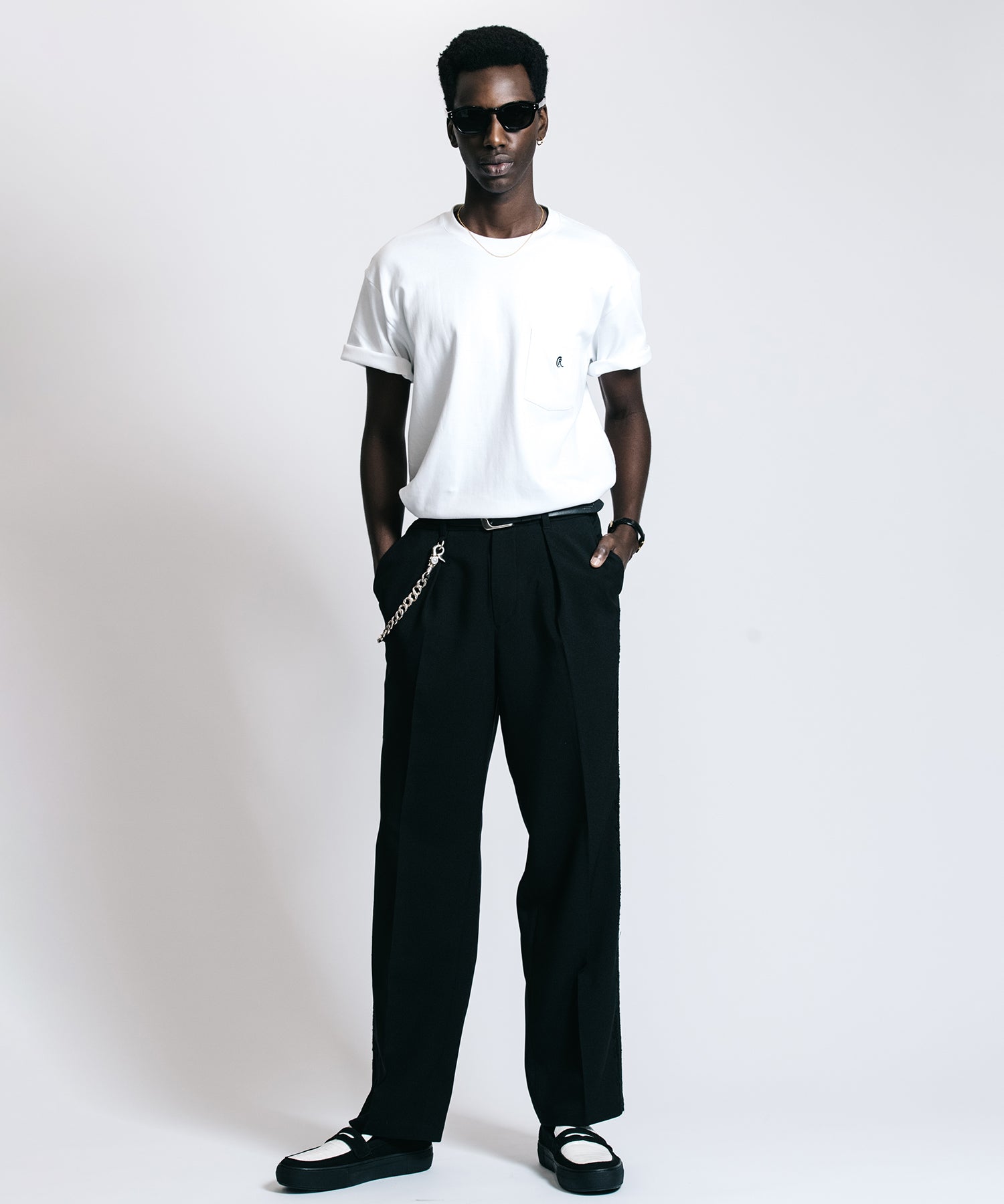 CR EMBROIDERY POCKET T SHIRT