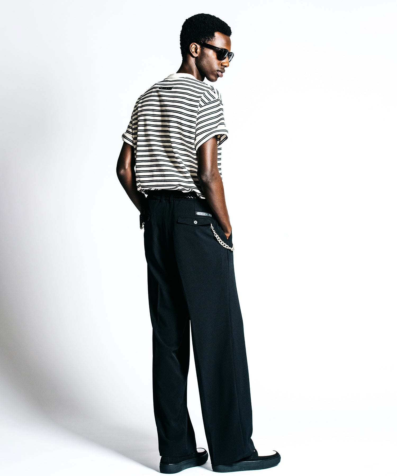 HEAVY OZ FLAG LOGO BORDER POCKET T SHIRT