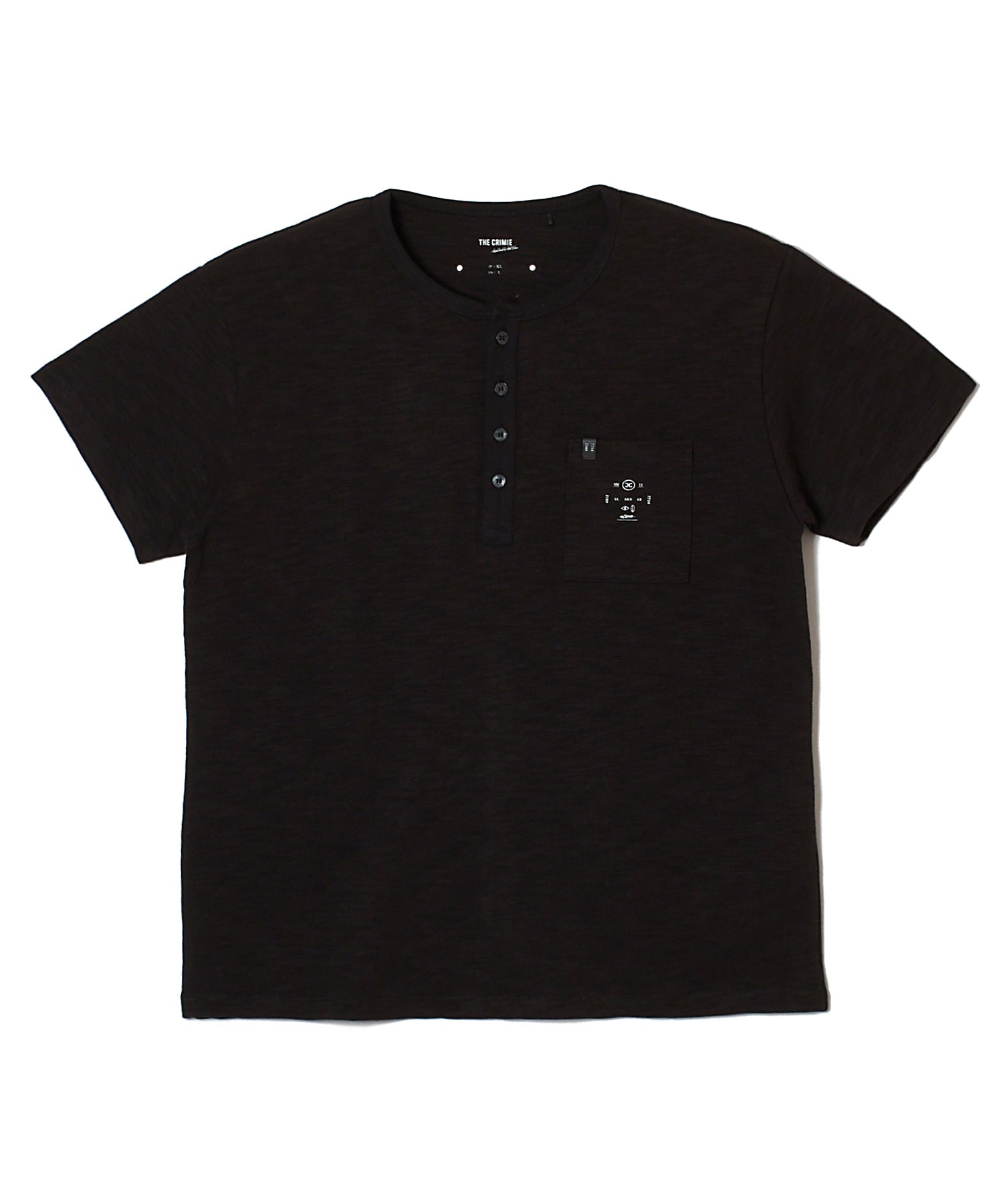 HEAVY OZ SLUB BINDER HENLY NECK POCKET T SHIRT