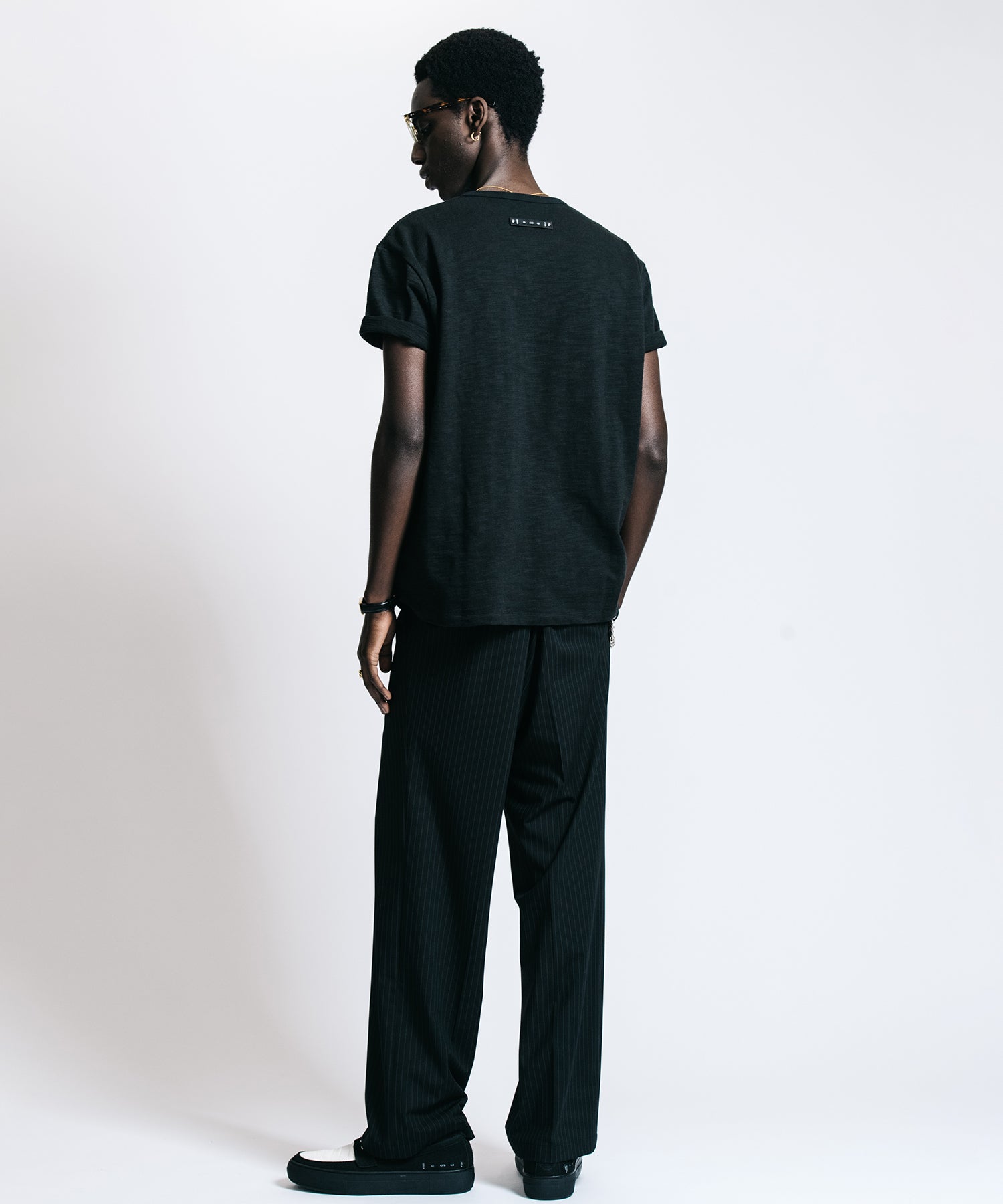 HEAVY OZ SLUB BINDER HENLY NECK POCKET T SHIRT