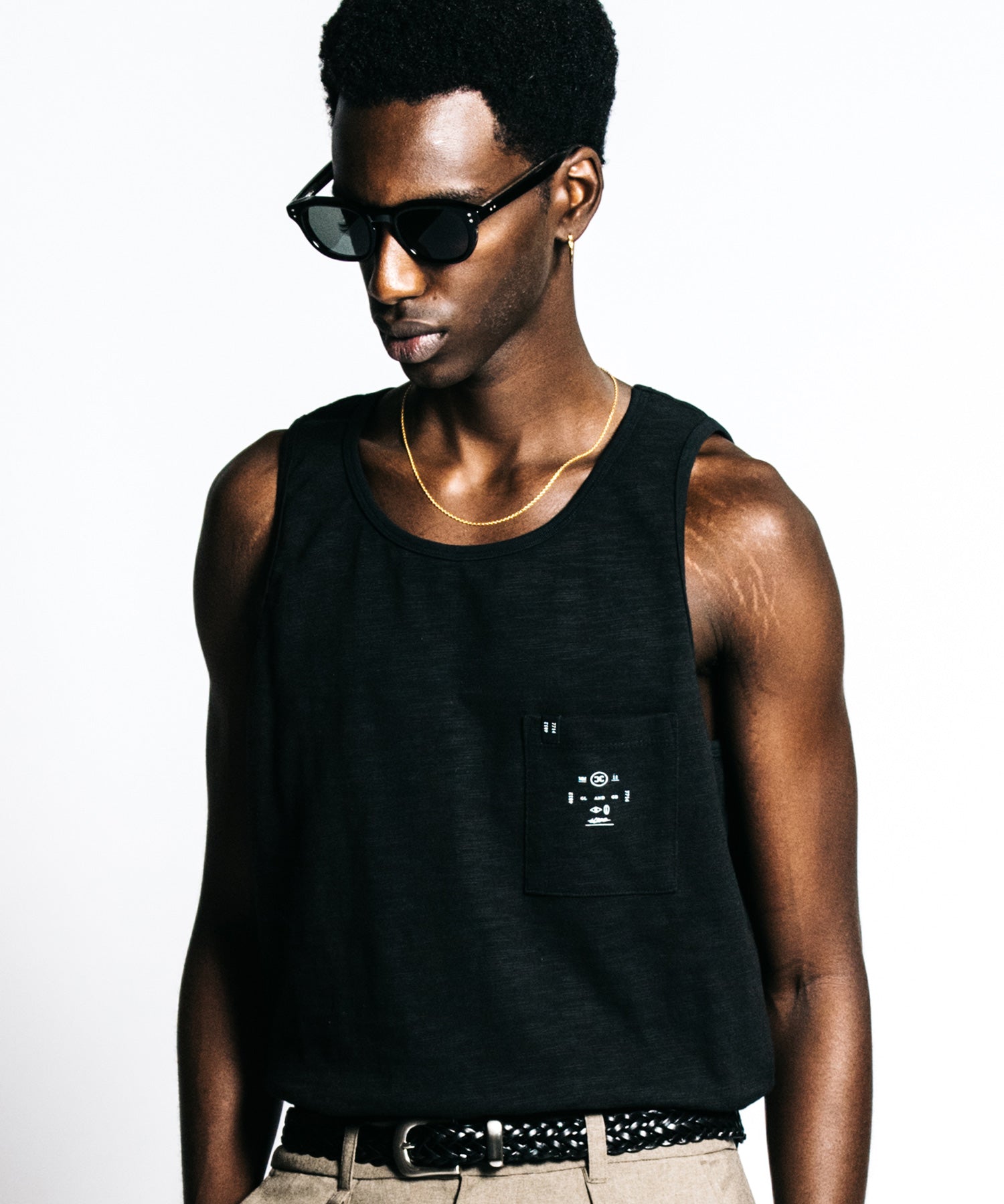HEAVY OZ SLUB POCKET TANK TOP