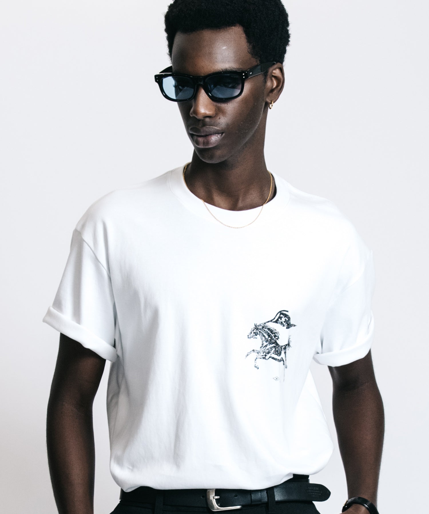 CR MUSUTANG USED PRINT T SHIRT