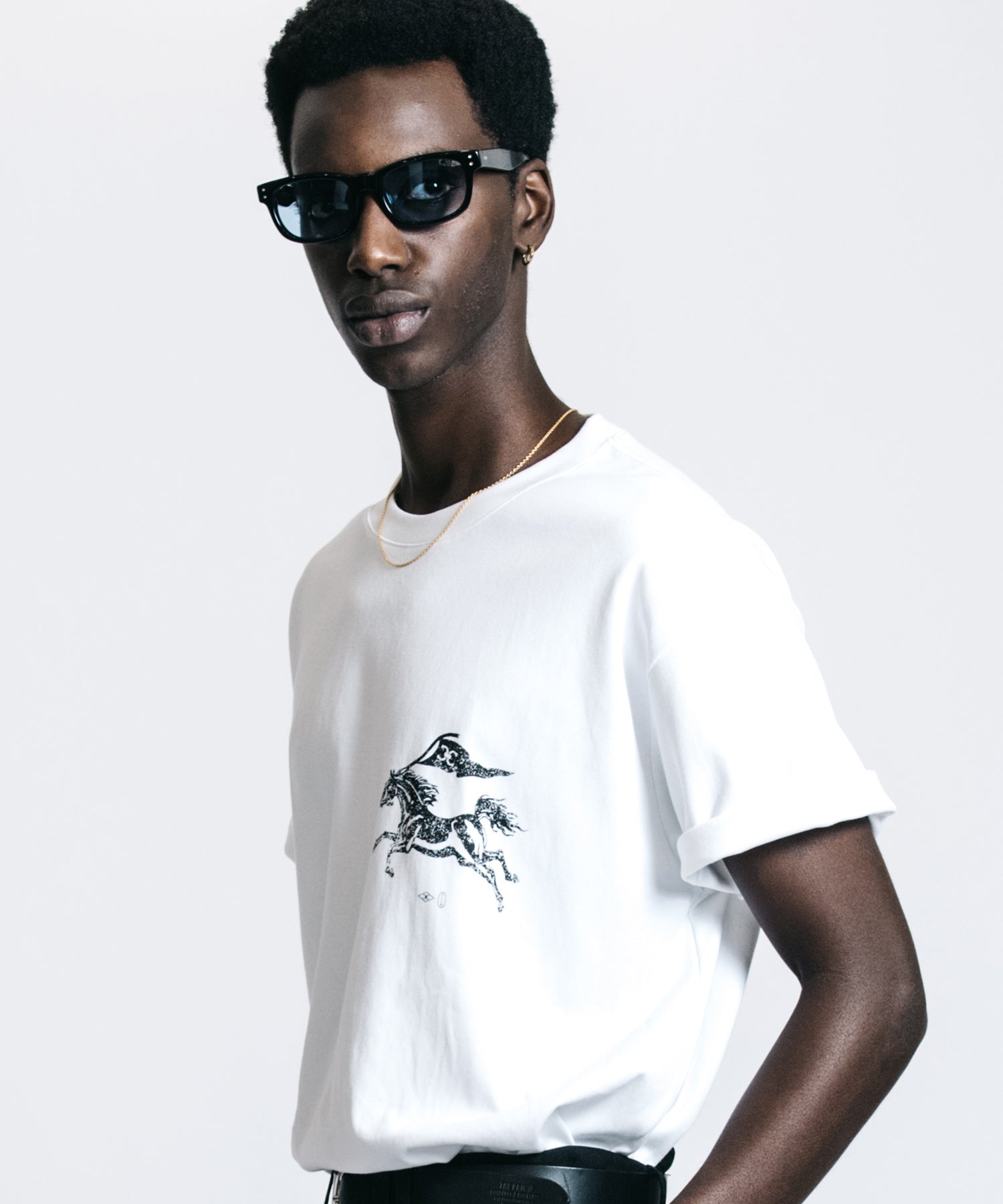 CR MUSUTANG USED PRINT T SHIRT