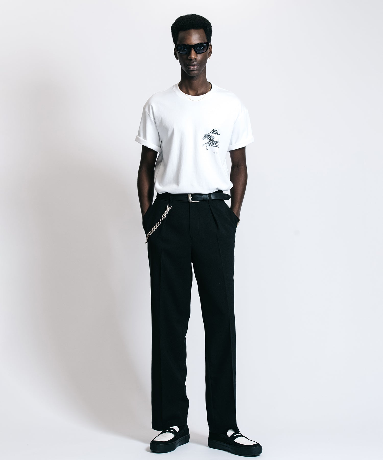 CR MUSUTANG USED PRINT T SHIRT