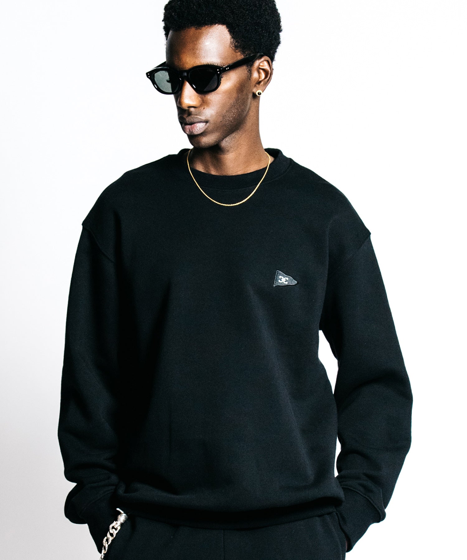 FLAG LOGO CREW NECK SWEAT