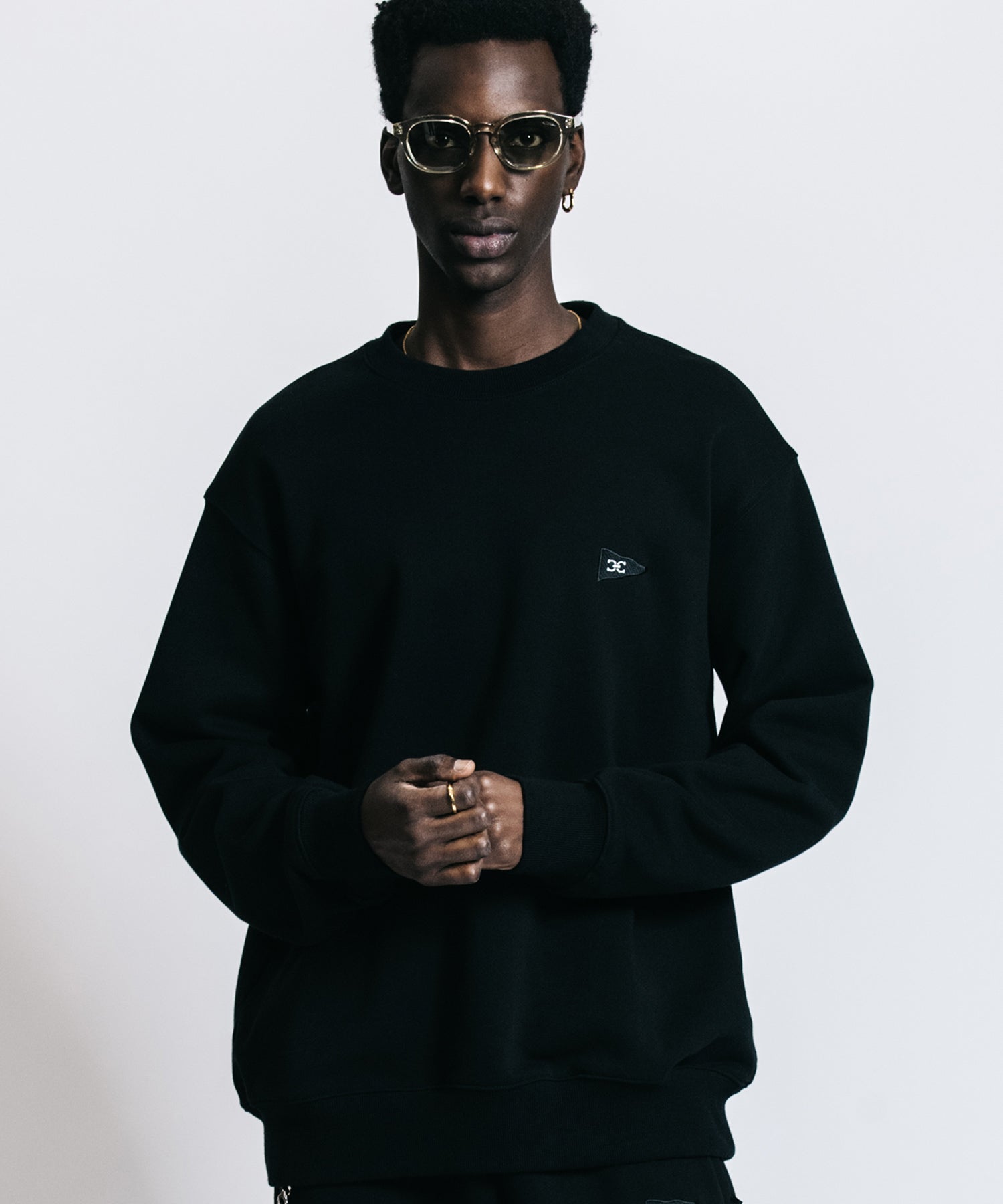 FLAG LOGO CREW NECK SWEAT