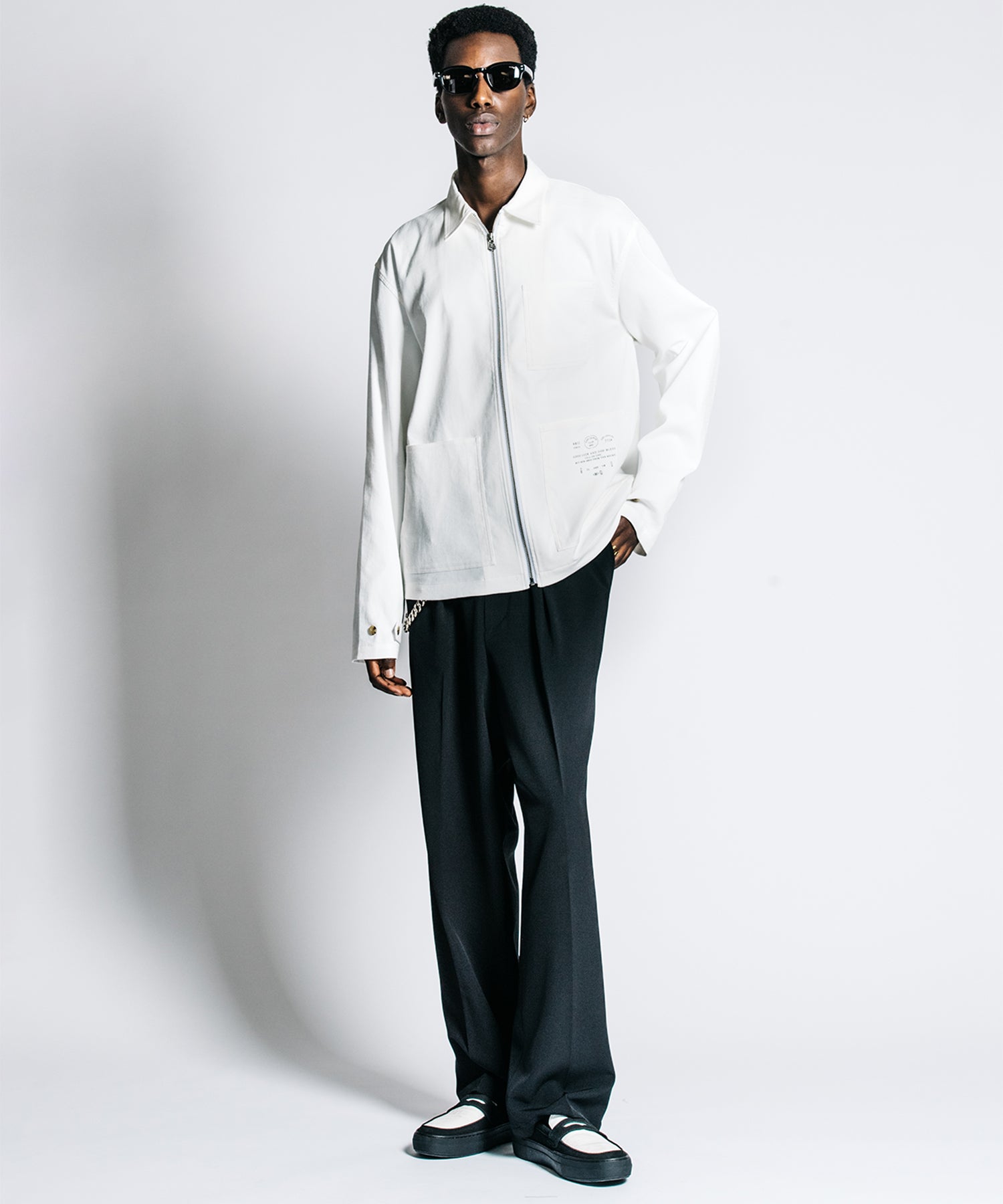 ZIP LINEN OX SHIRT JACKET – COOL TOUCH EASY CARE