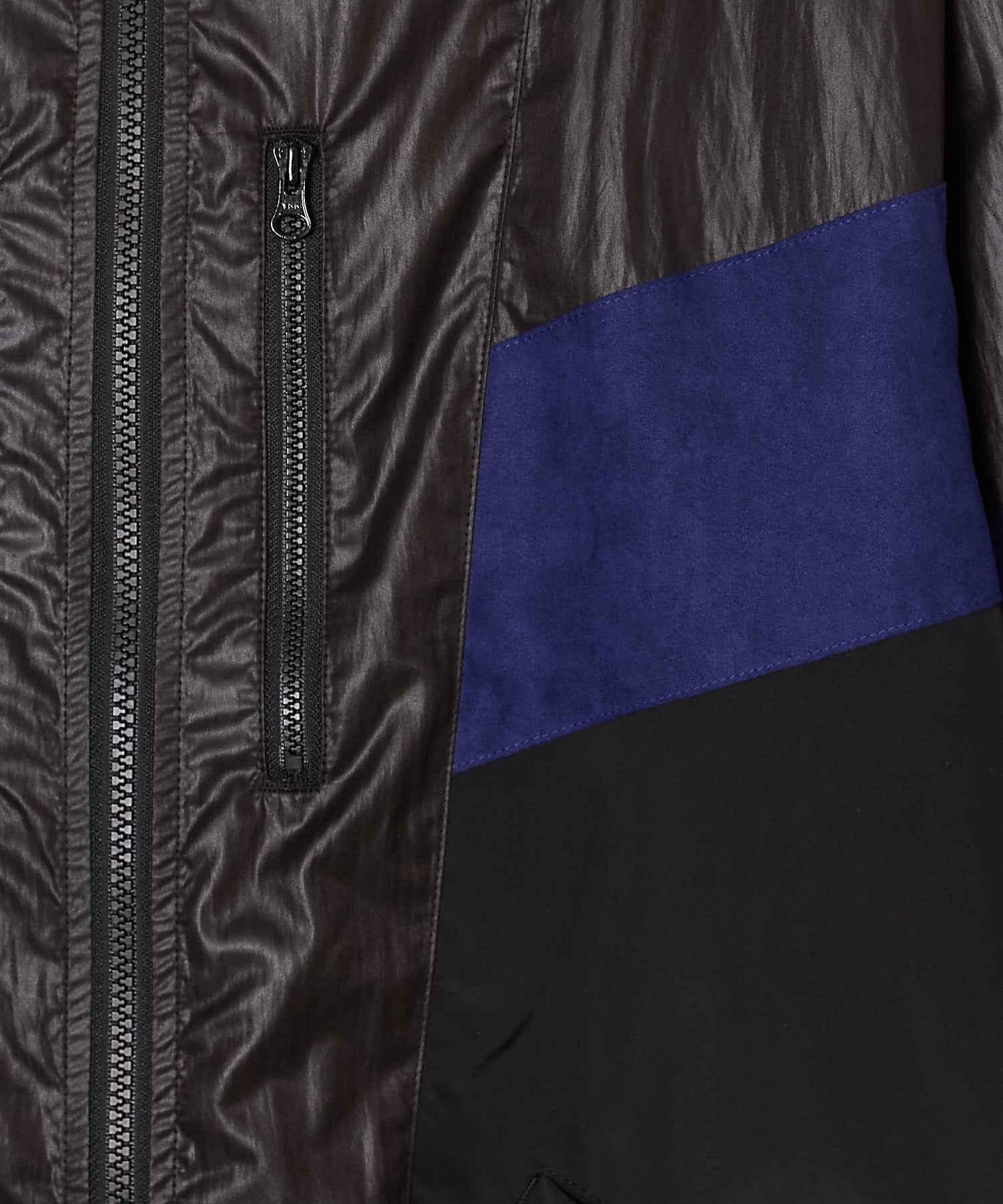 HYBRID TRACK JACKET – LUX FAKE SUEDE PANEL