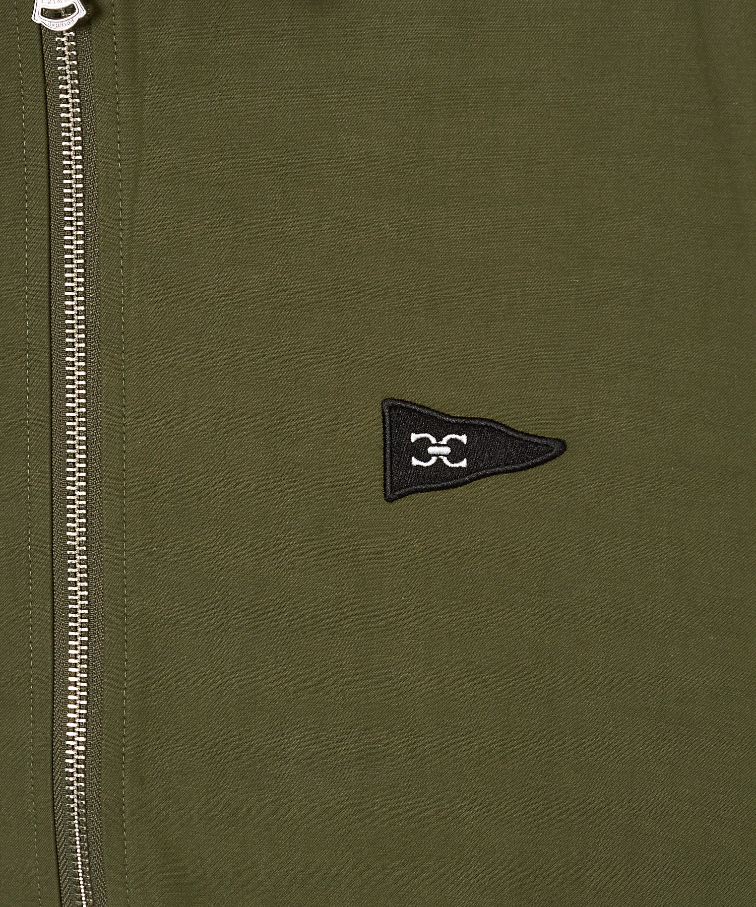 CR MUSTANG EMBROIDERY ZIP BLOUSON – BACK SATIN