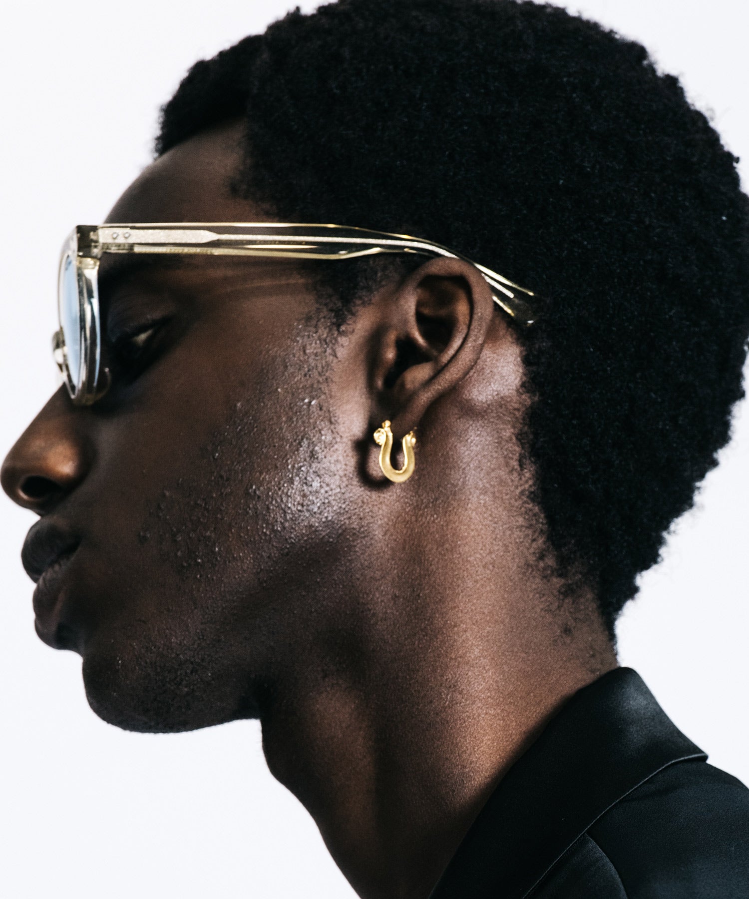 LETTER RIBBON HORSE SHOE PIERCE 24KDP