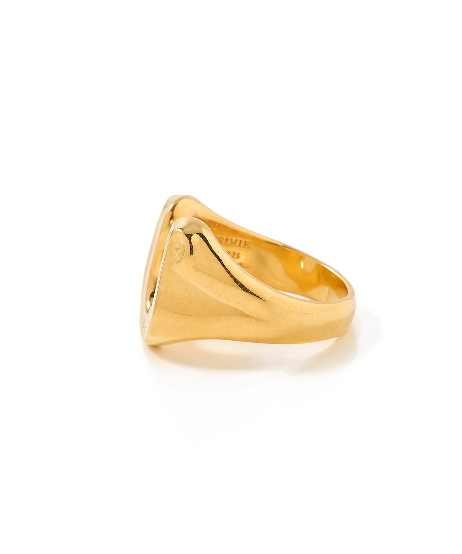 LETTER RIBBON HORSE SHOE RING SMALL 24KDP