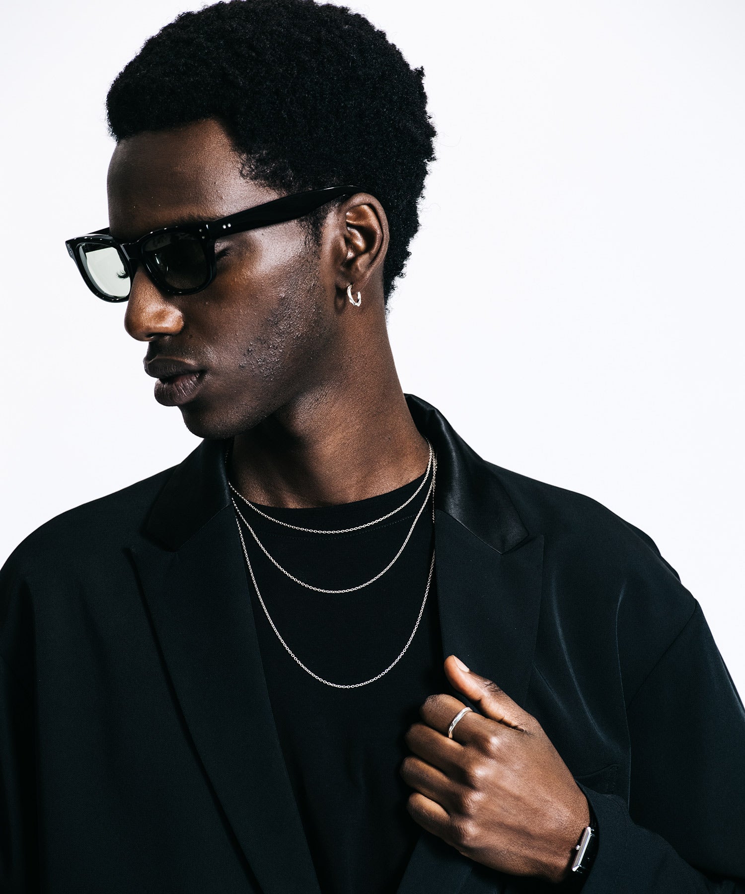 FINE SLIM CHAIN NECKLACE 48-55cm