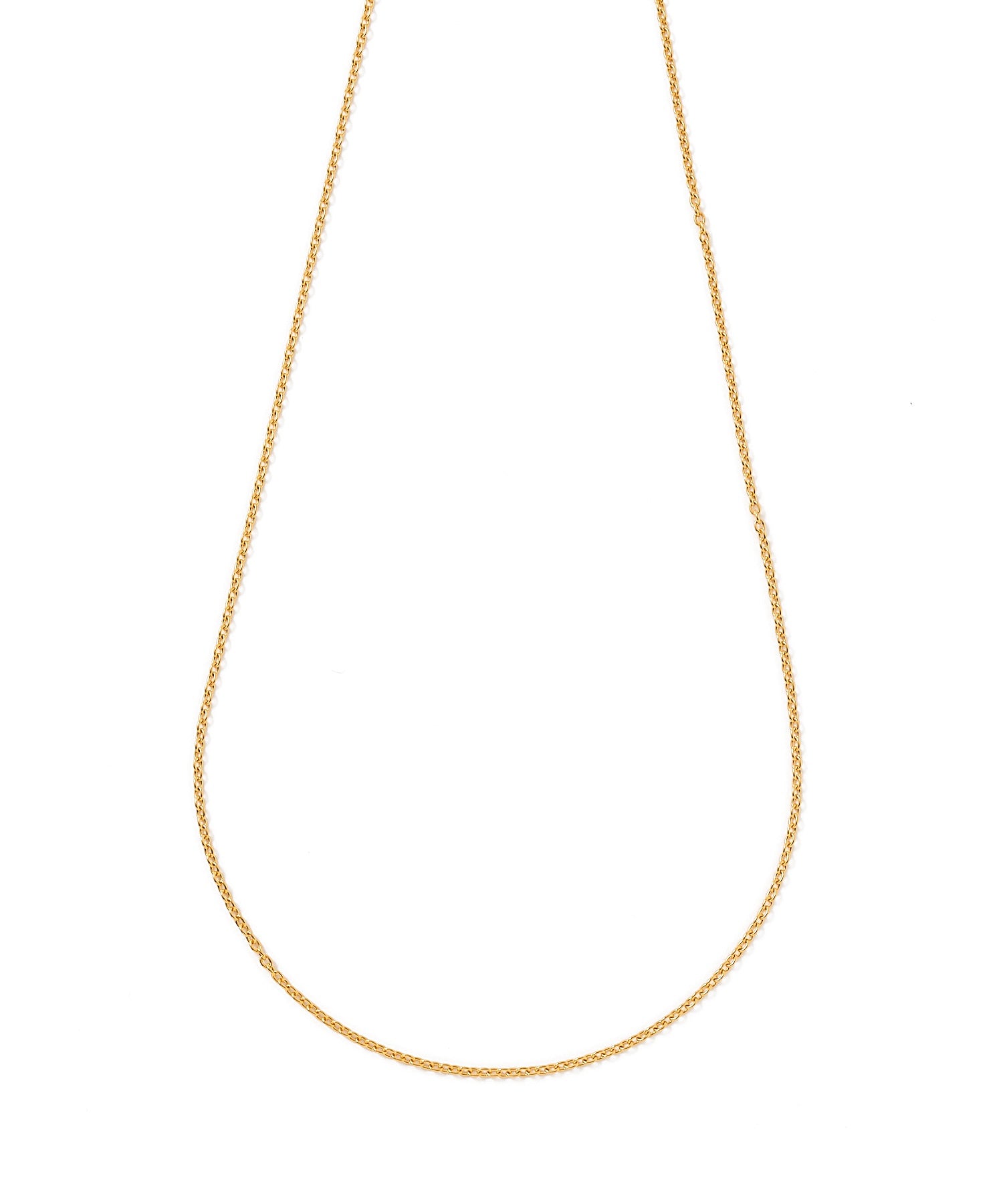 FINE SLIM CHAIN NECKLACE 24KDP 48-55cm