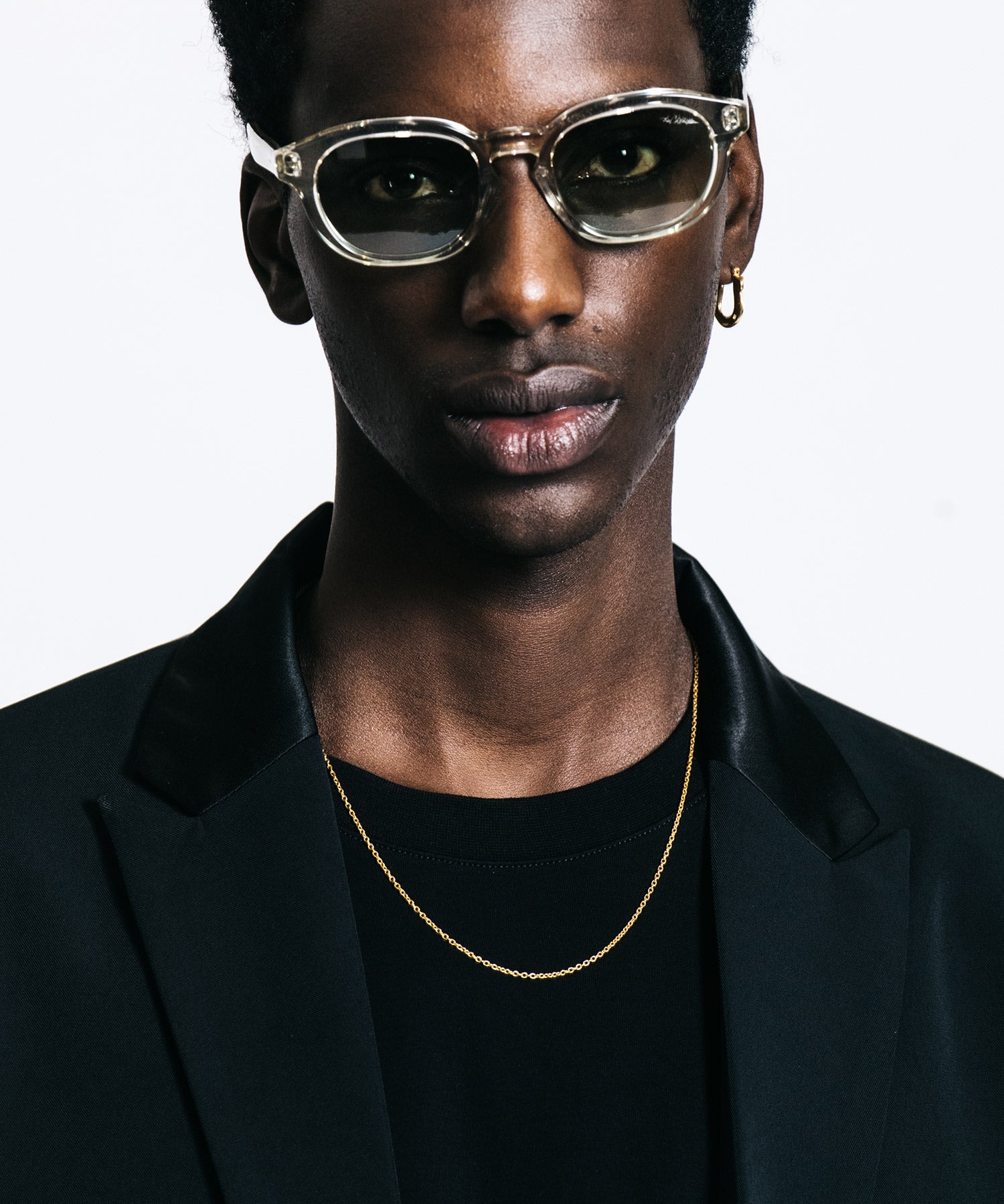 FINE SLIM CHAIN NECKLACE 24KDP 48-55cm