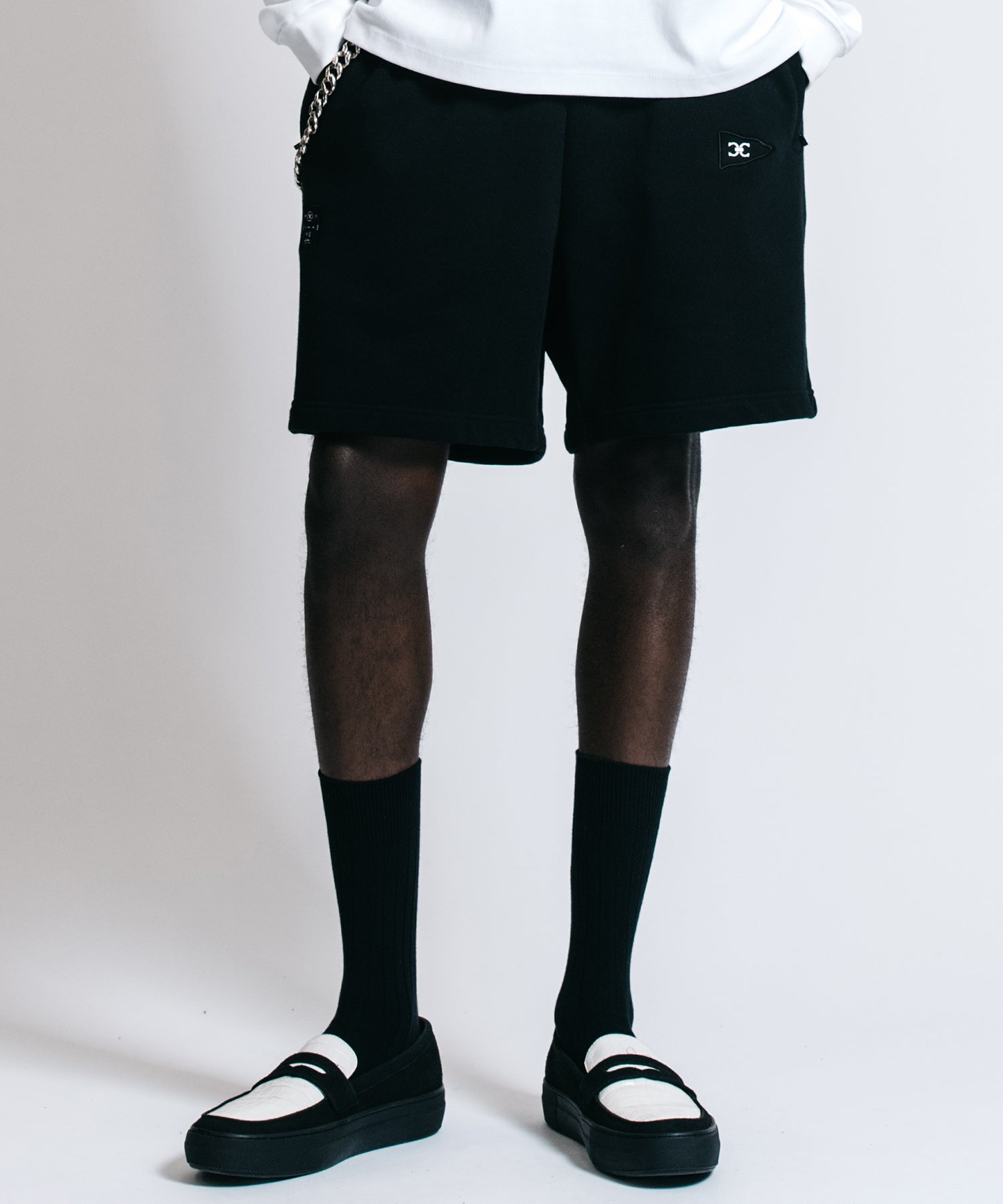 PATCHWORK LOGO SWEAT SHORTS