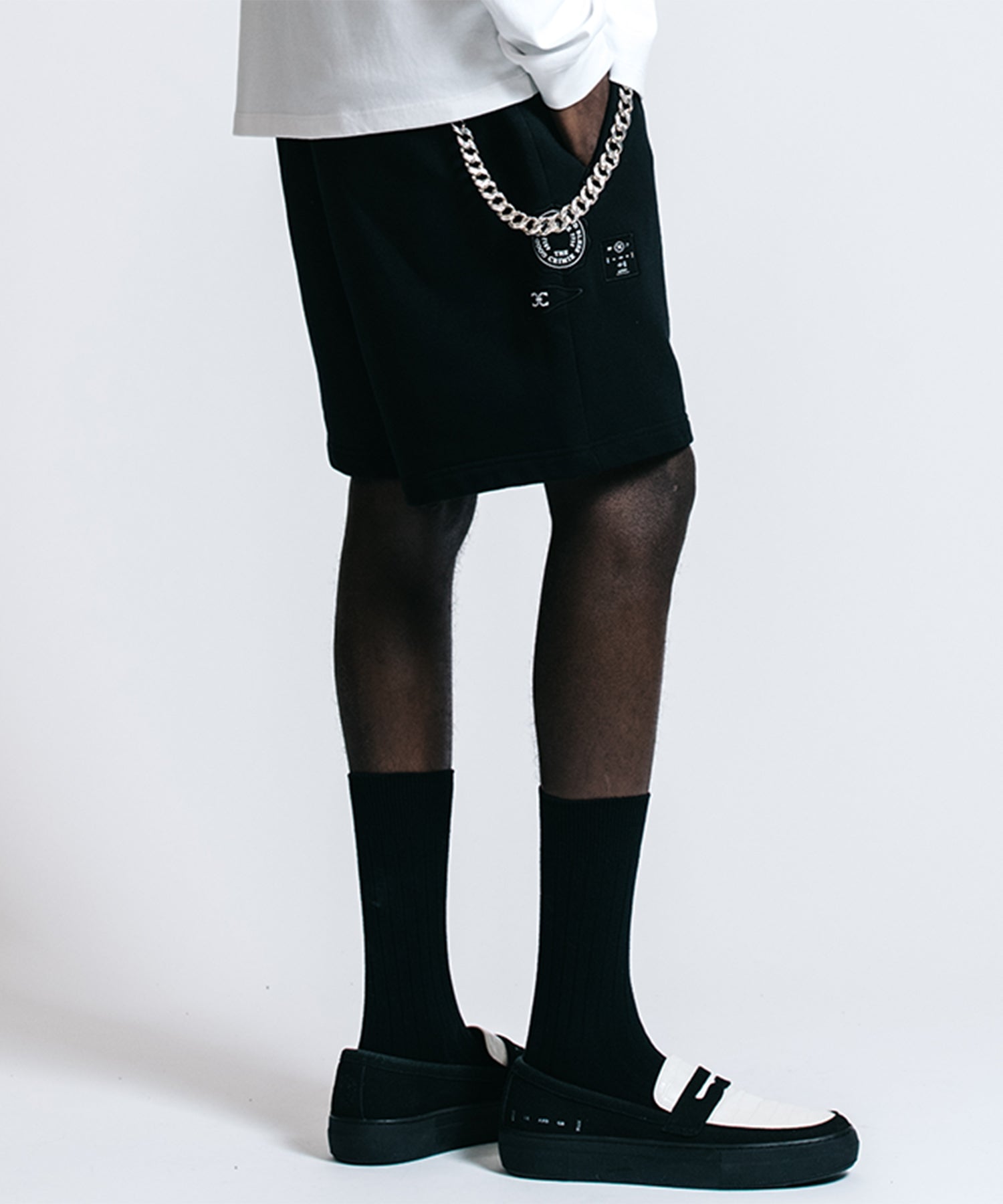 PATCHWORK LOGO SWEAT SHORTS