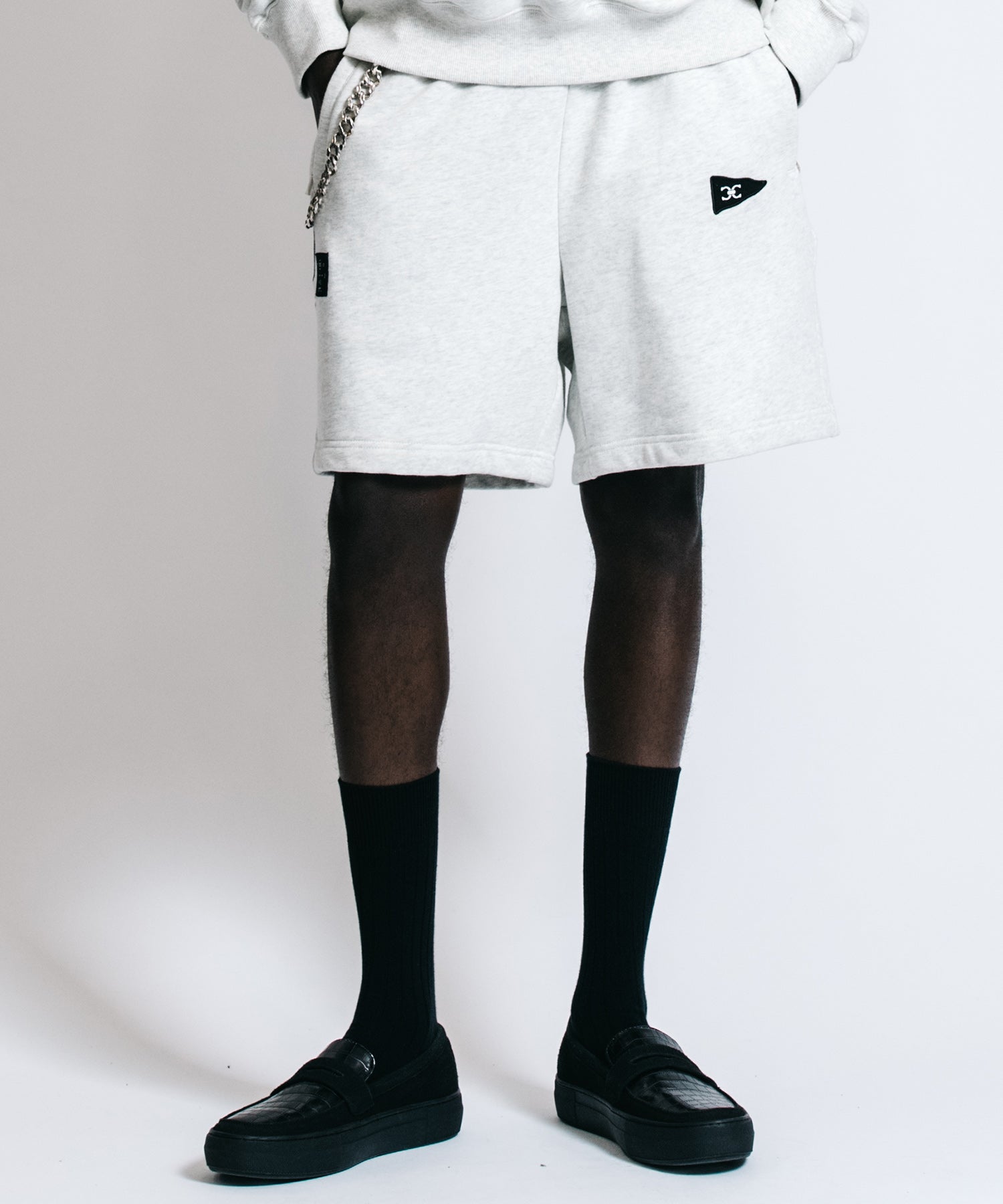 PATCHWORK LOGO SWEAT SHORTS