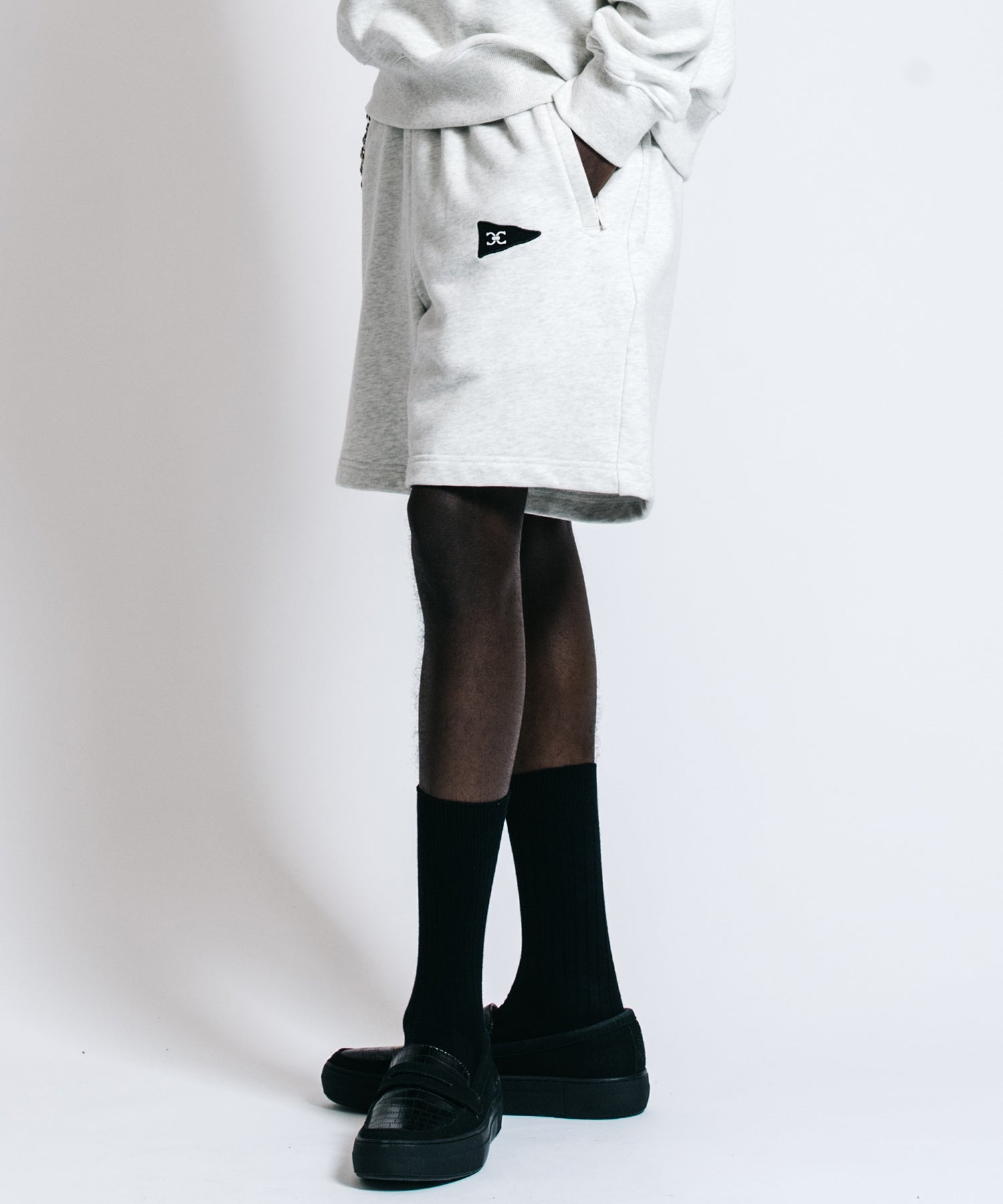 PATCHWORK LOGO SWEAT SHORTS