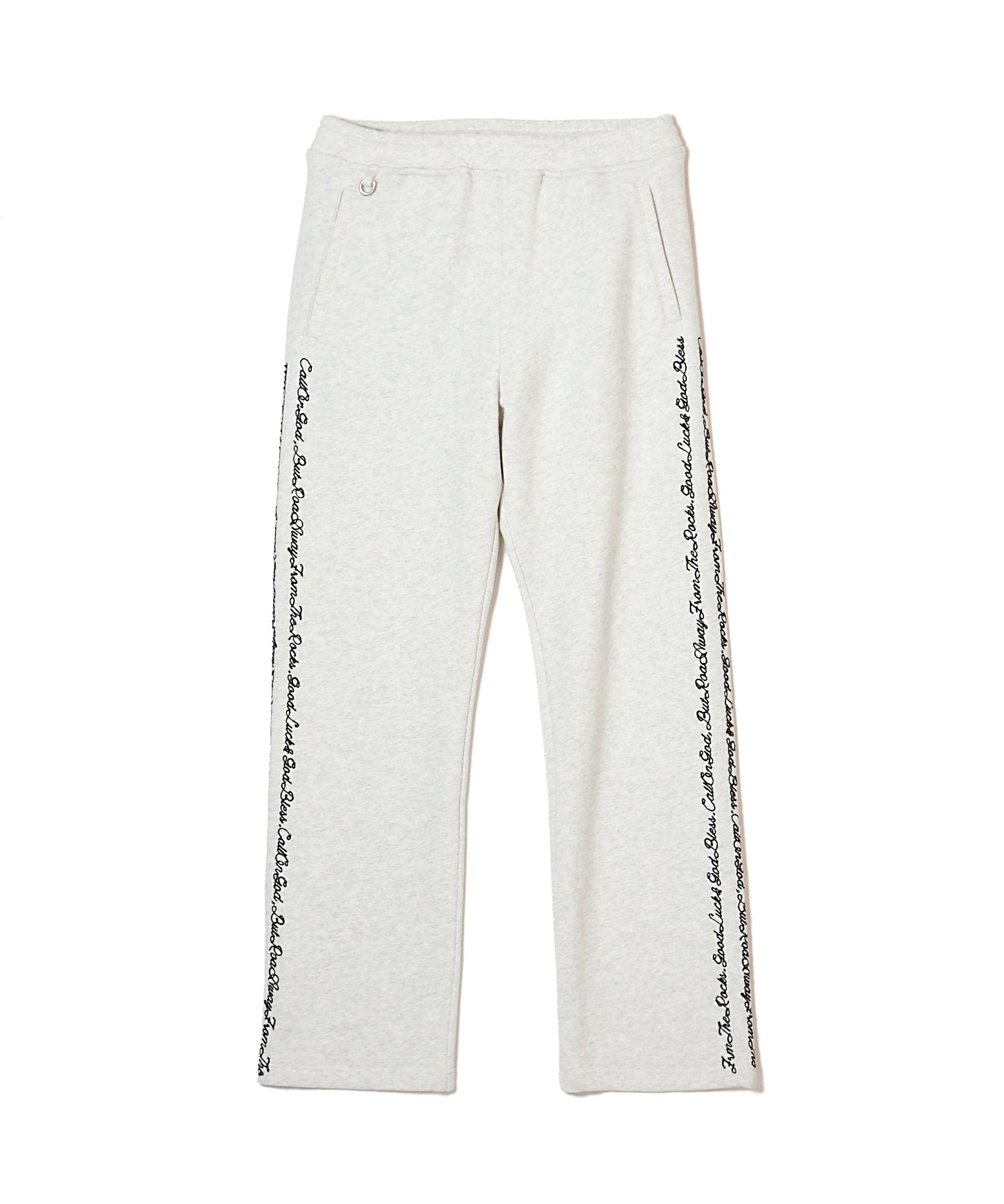 SCRIPT DOUBLE-LINE CHAIN STITCH SWEAT PANTS