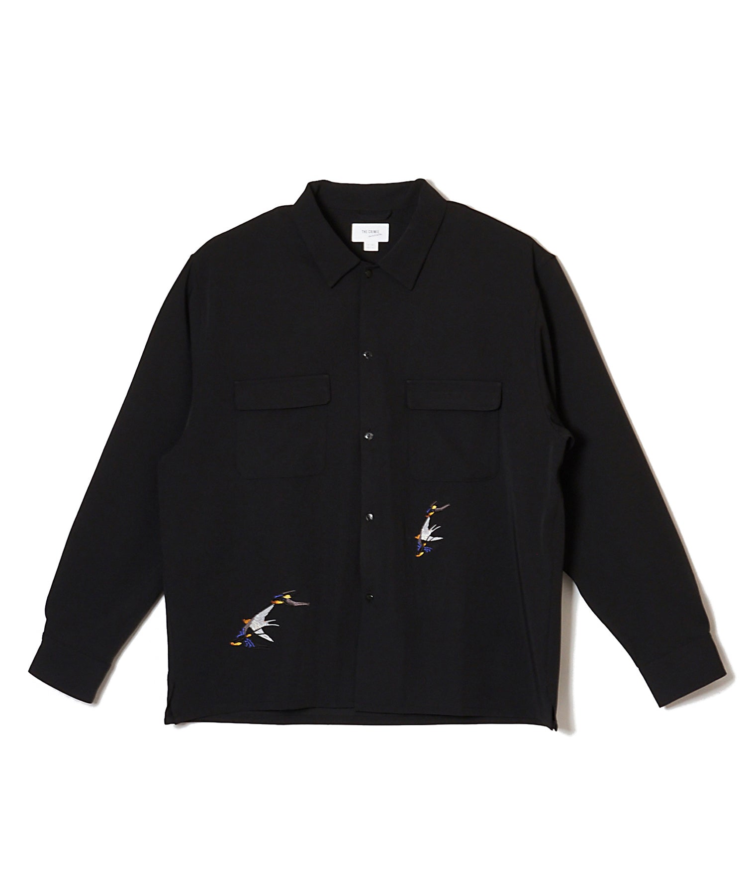TAILORED SWALLOW EMBROIDERY L/S SHIRT – EASY CARE