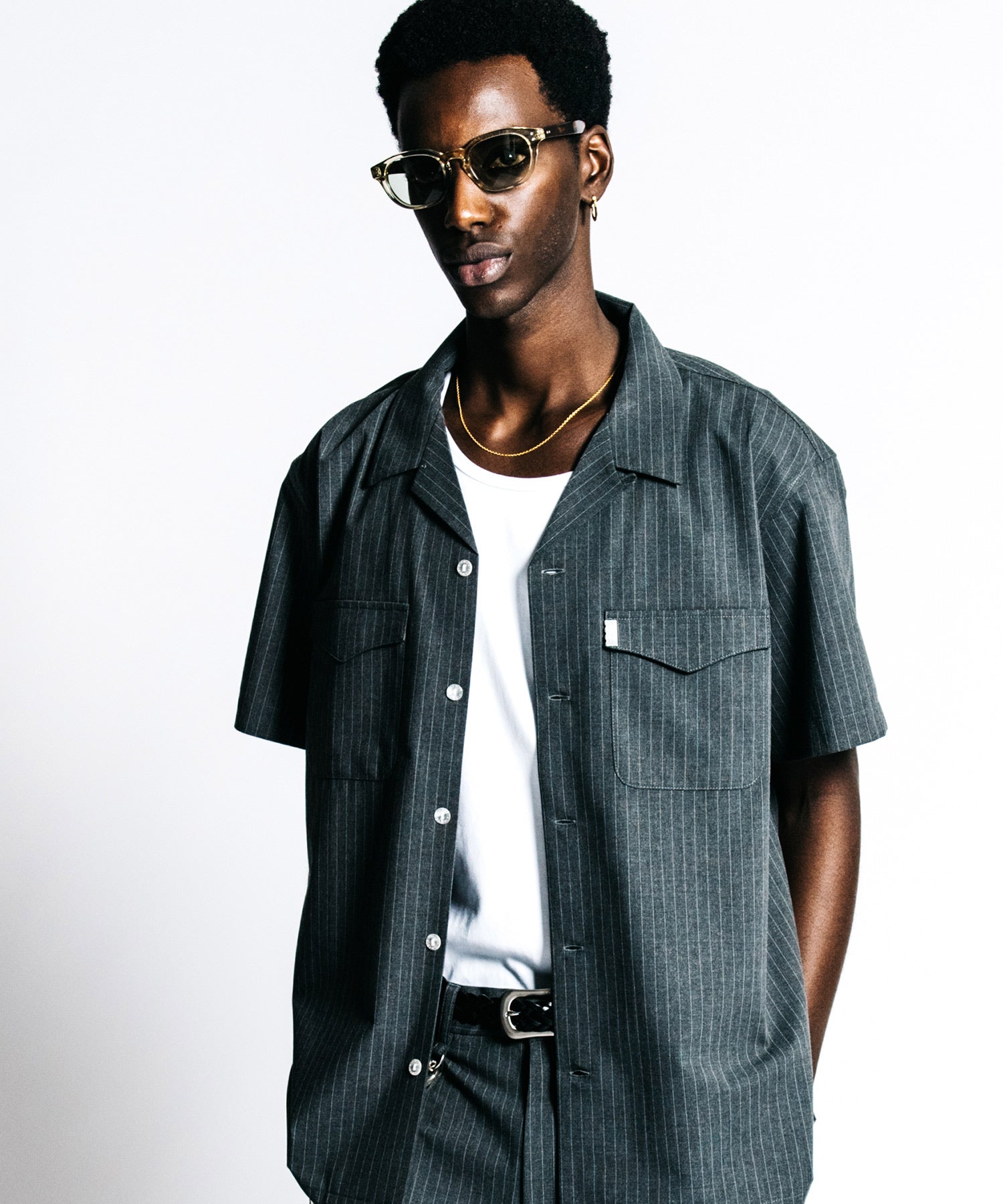 TAILORED S/S SHIRT – PIN STRIPE EASY CARE