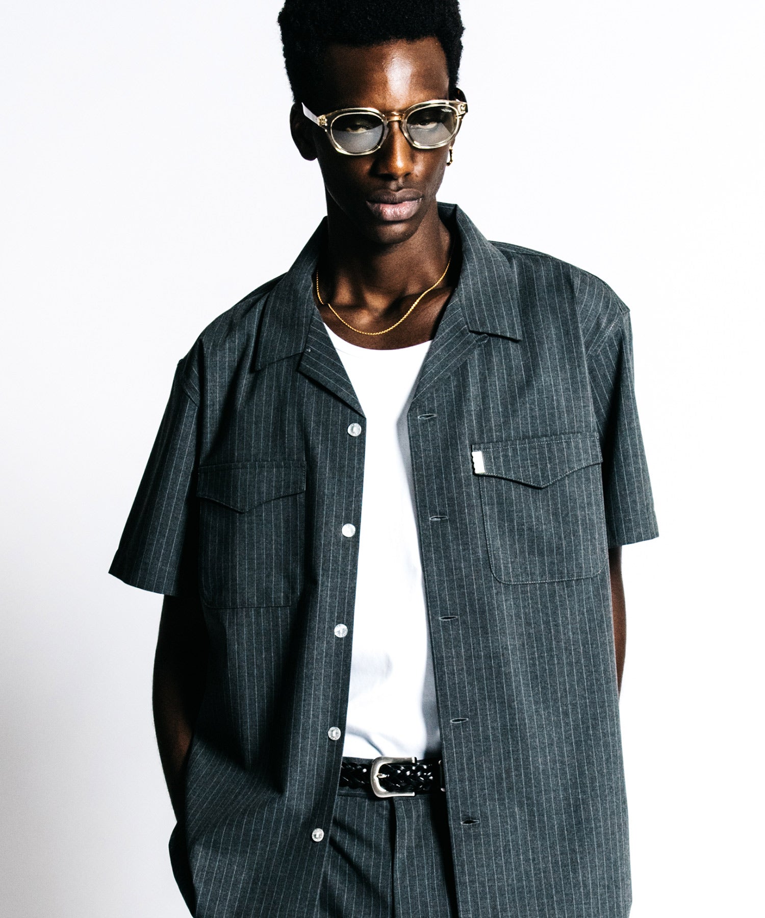 TAILORED S/S SHIRT – PIN STRIPE EASY CARE