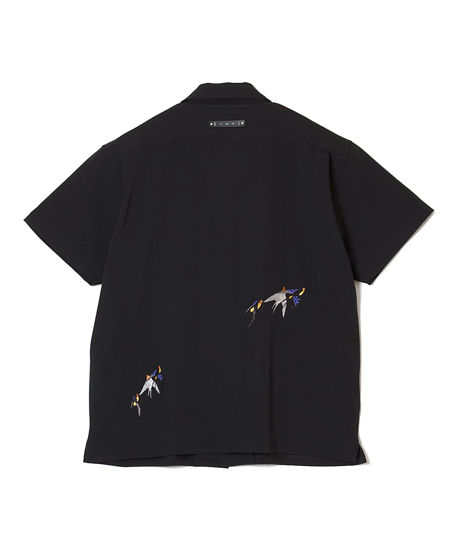 TAILORED SWALLOW EMBROIDERY S/S SHIRT – EASY CARE