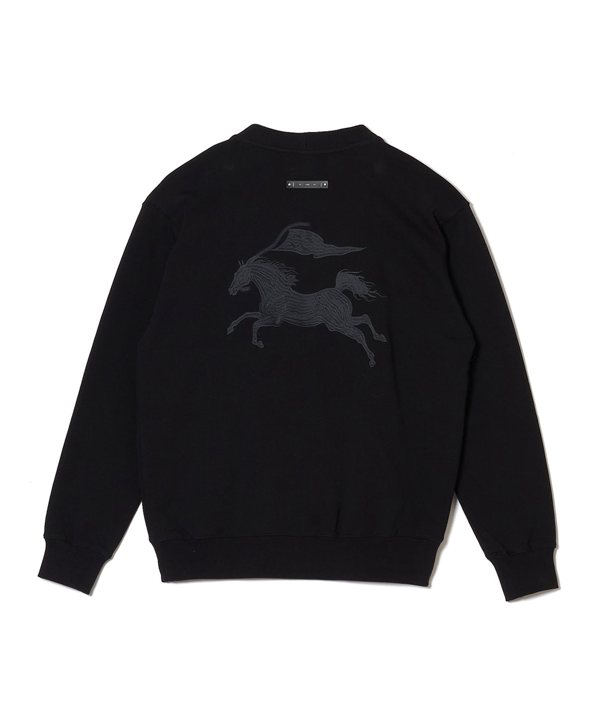 C-CHAIN LOGO & HORSE EMBROIDERED SWEAT CARDIGAN