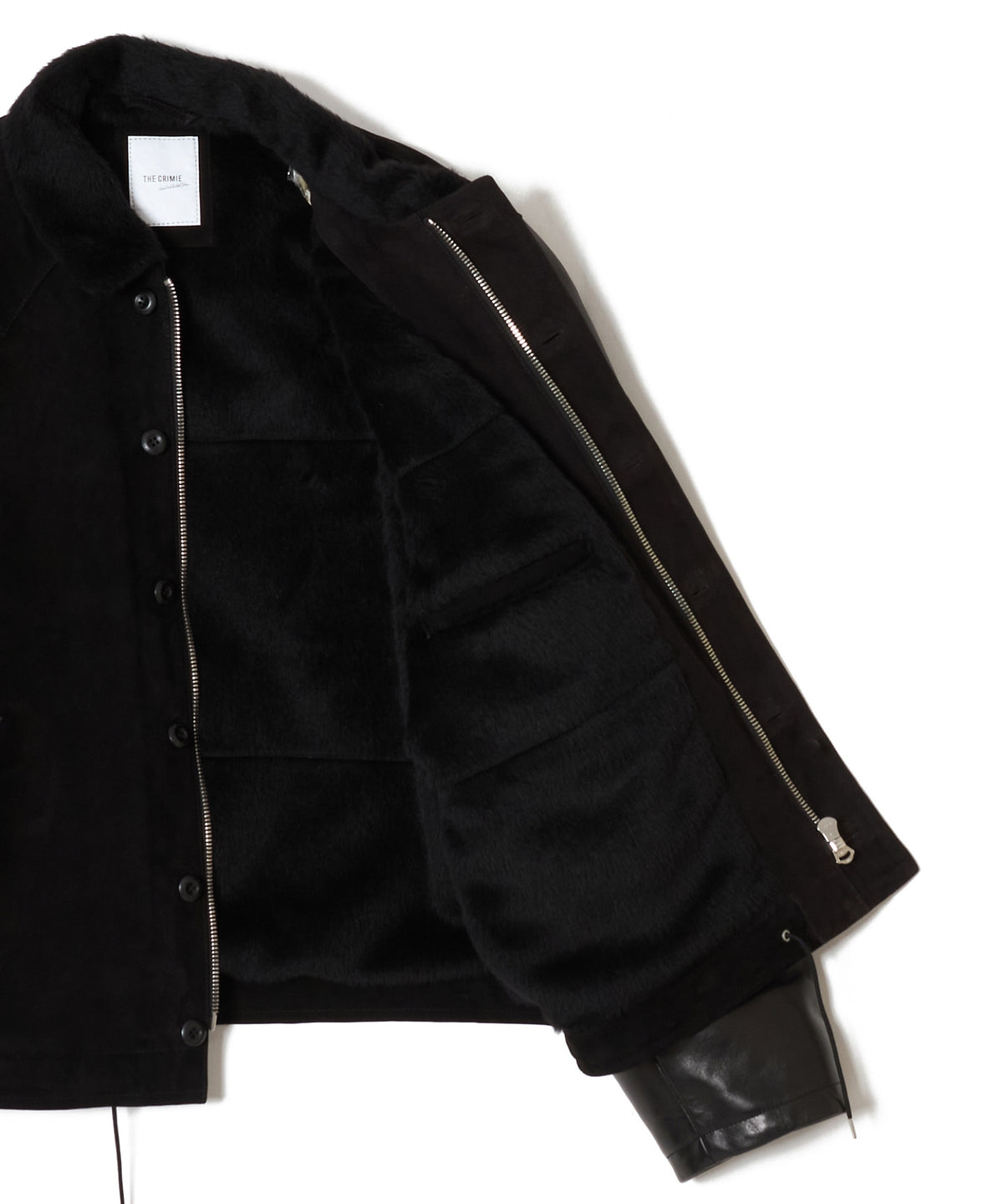 N1 SUEDE COMBINATION LEATHER JACKET WITH ALPACA LINING