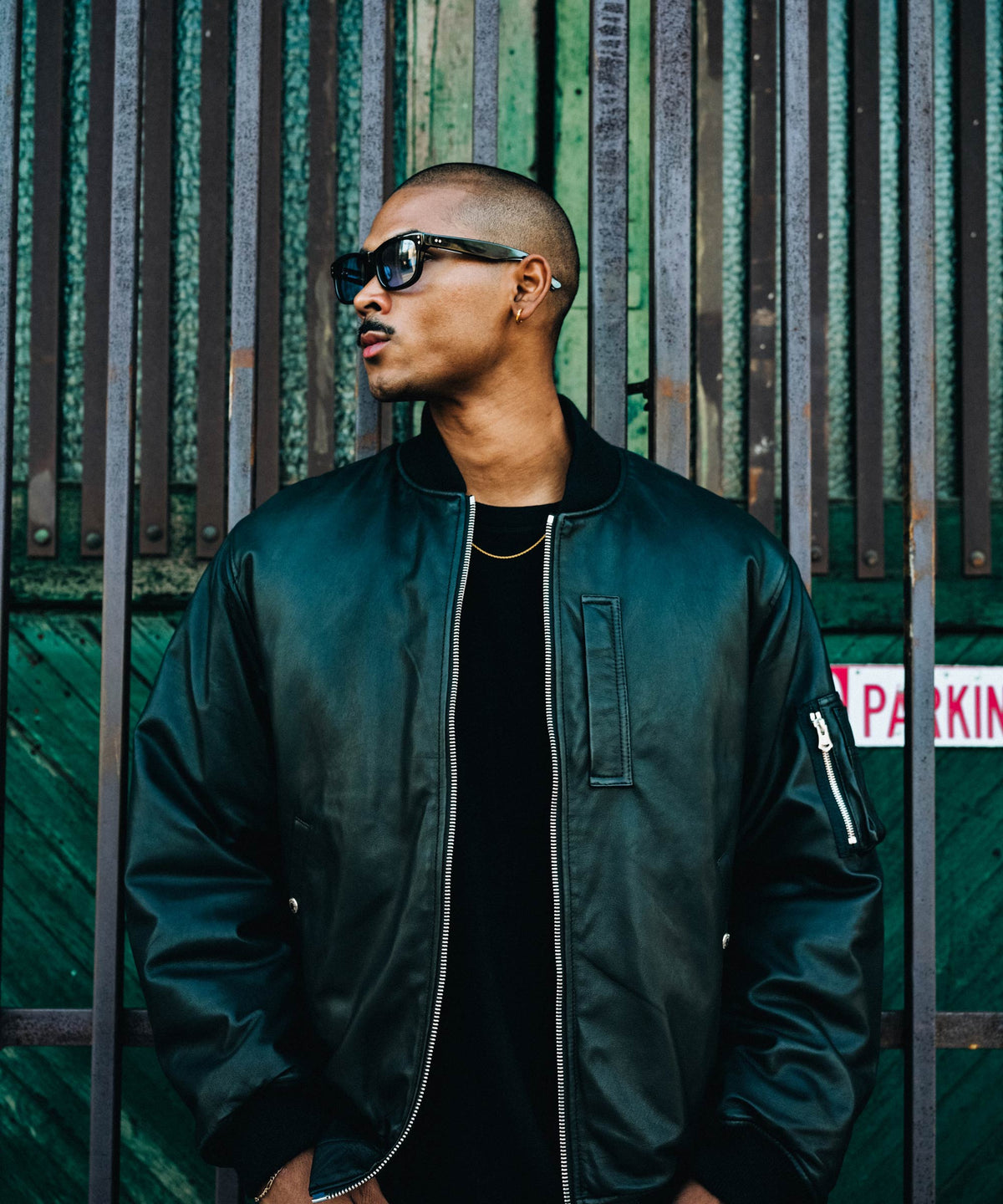 SHEEP LEATHER MA1 BOMBER JACKET
