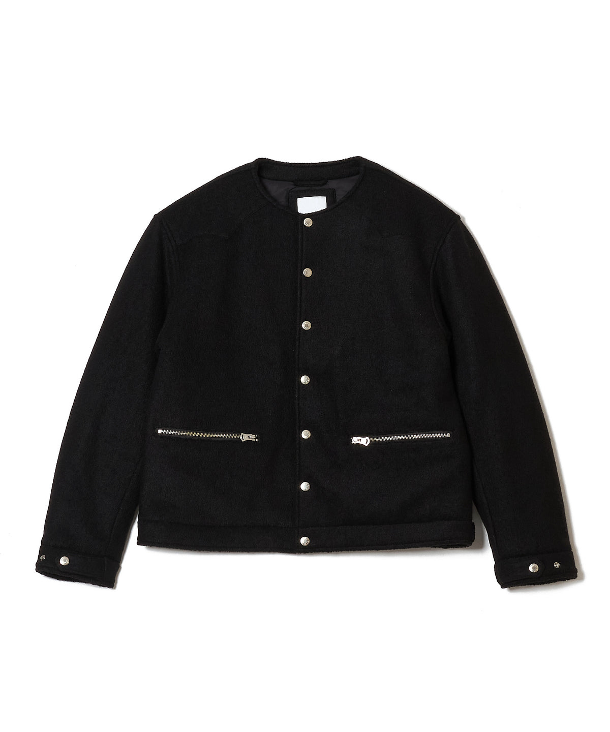 PREMIUM BOUCLE WOOL BIKER CARDIGAN