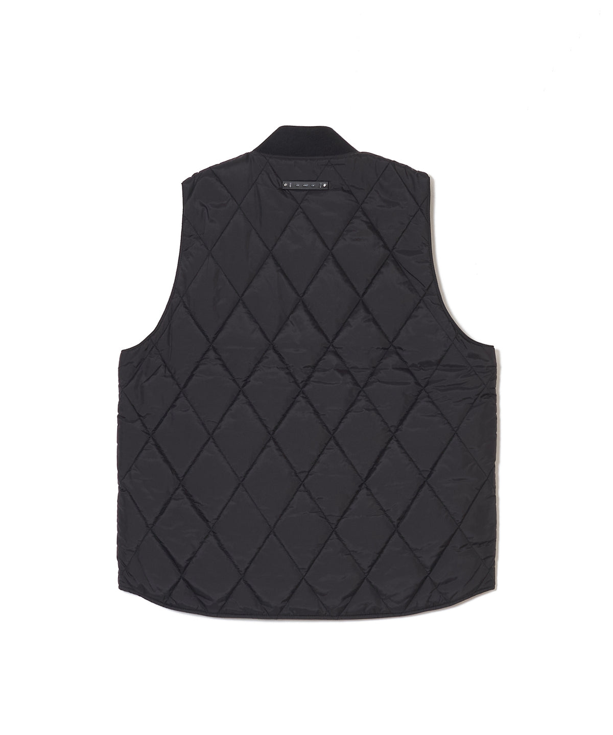 DIAMOND-QUILTED ZIP VEST