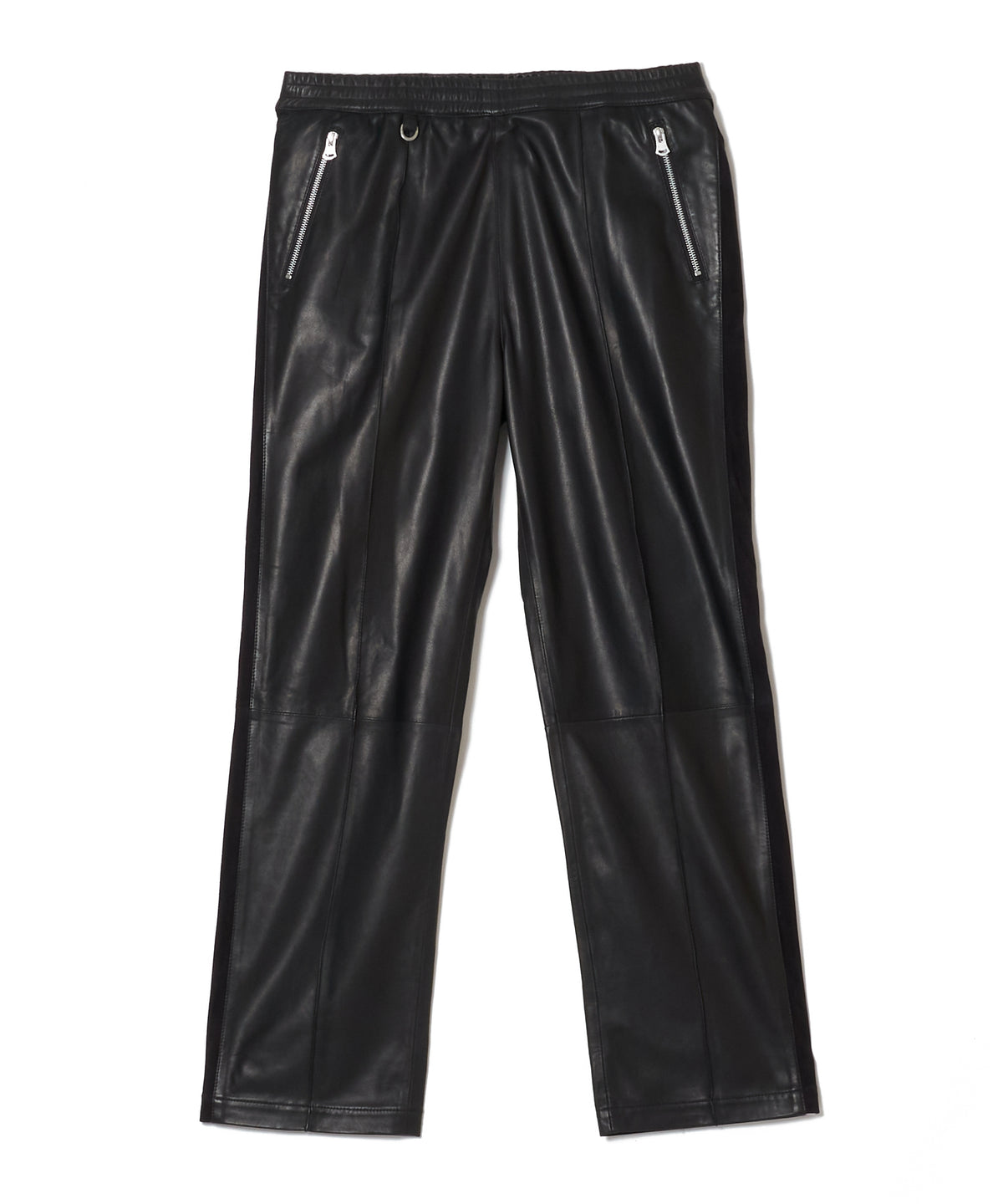 SHEEP COMBINATION LEATHER TRACK PANTS