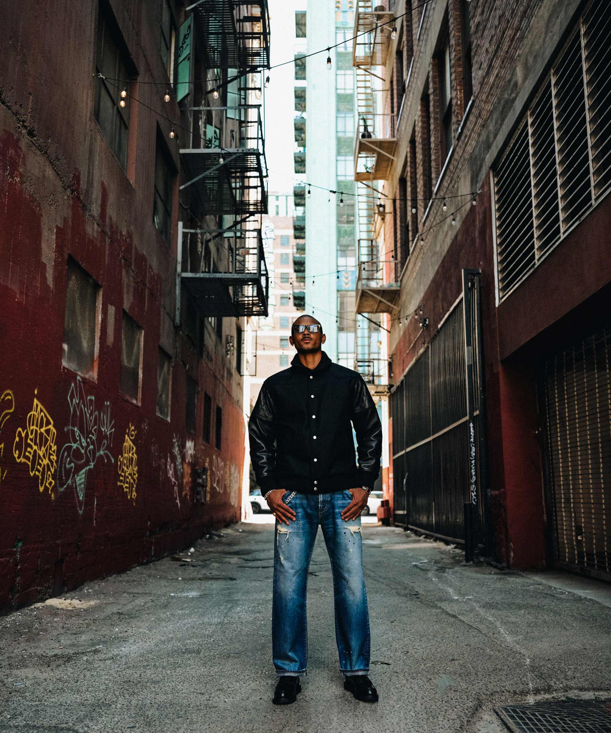 BORN FREE STRAIGHT ESSENTIAL SELVEDGE GARAGE USED JEANS - INDIGO MADE IN JAPAN