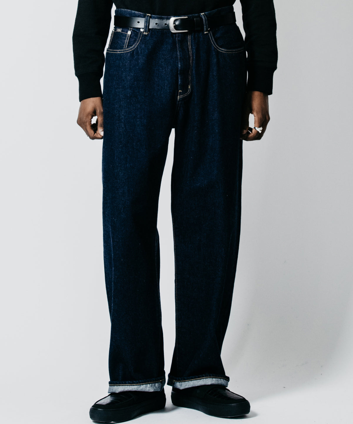 BORN FREE WIDE LUXURY SELVEDGE ONE WASH JEANS - INDIGO MADE IN JAPAN