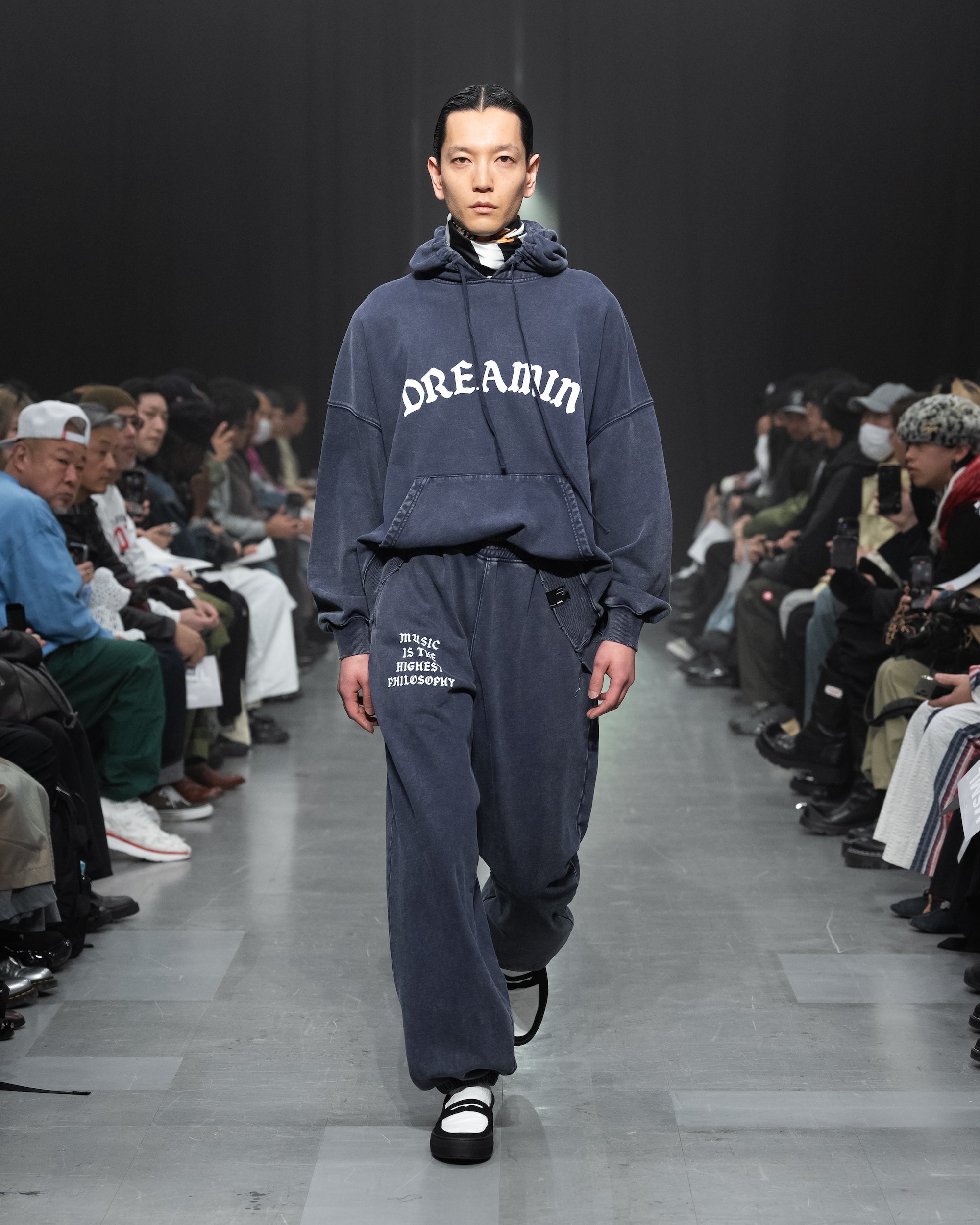 VINTAGE GARMENT DYE M HIGH SWEAT PANTS