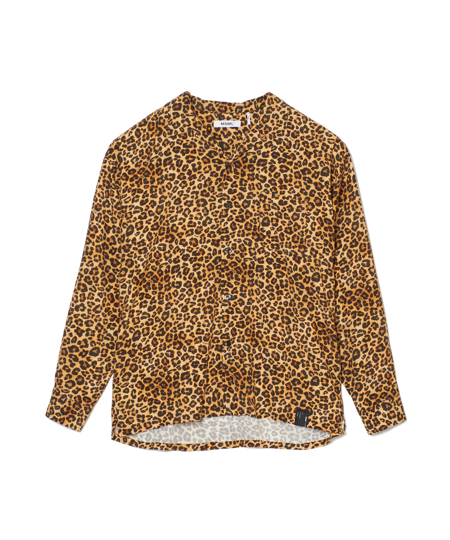 LEOPARD OPEN COLLAR SHIRTS