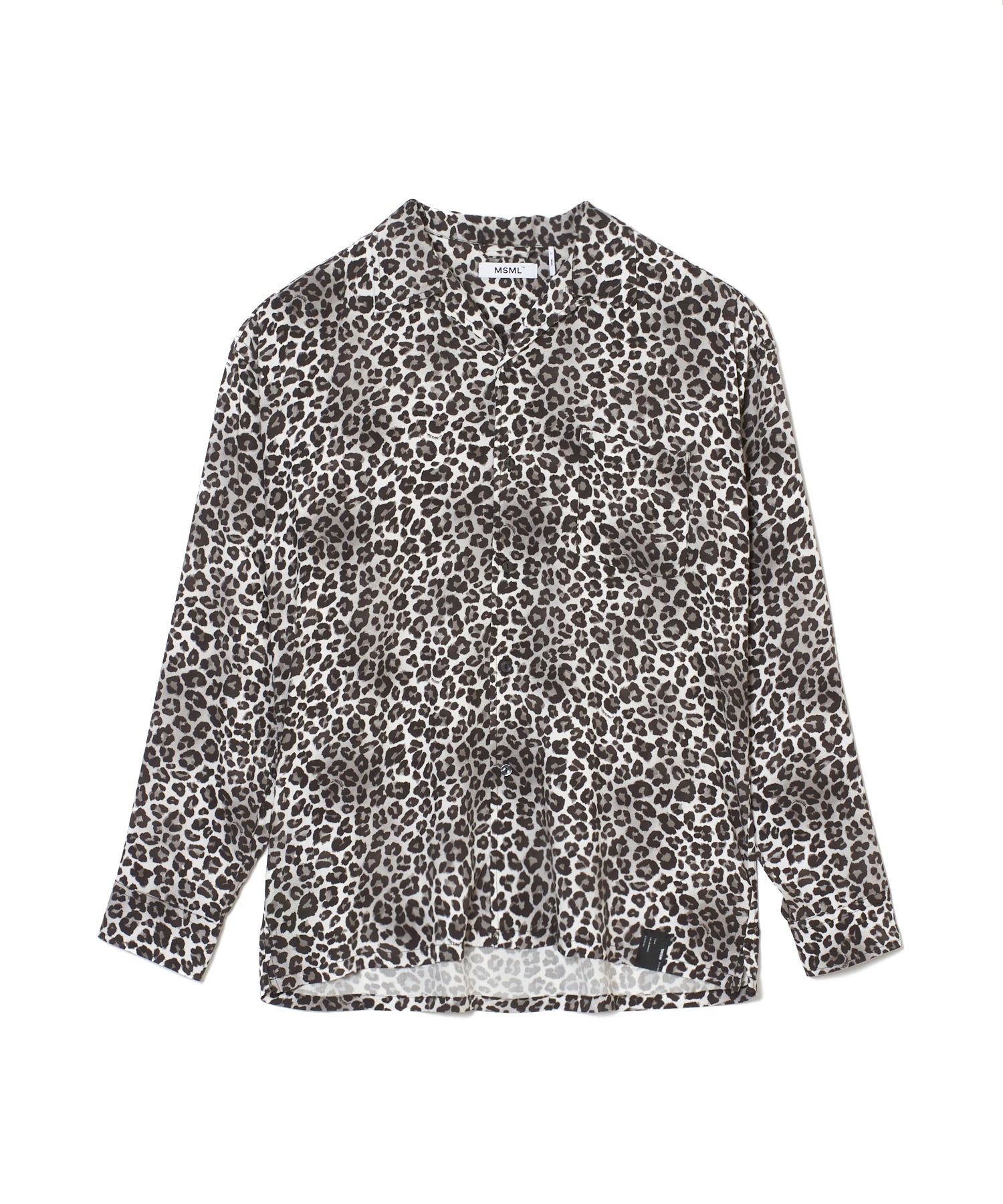 LEOPARD OPEN COLLAR SHIRTS