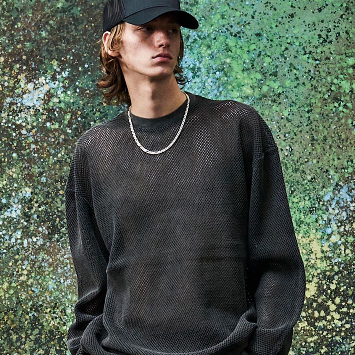 MESH LONG SLEEVE CUTSEW