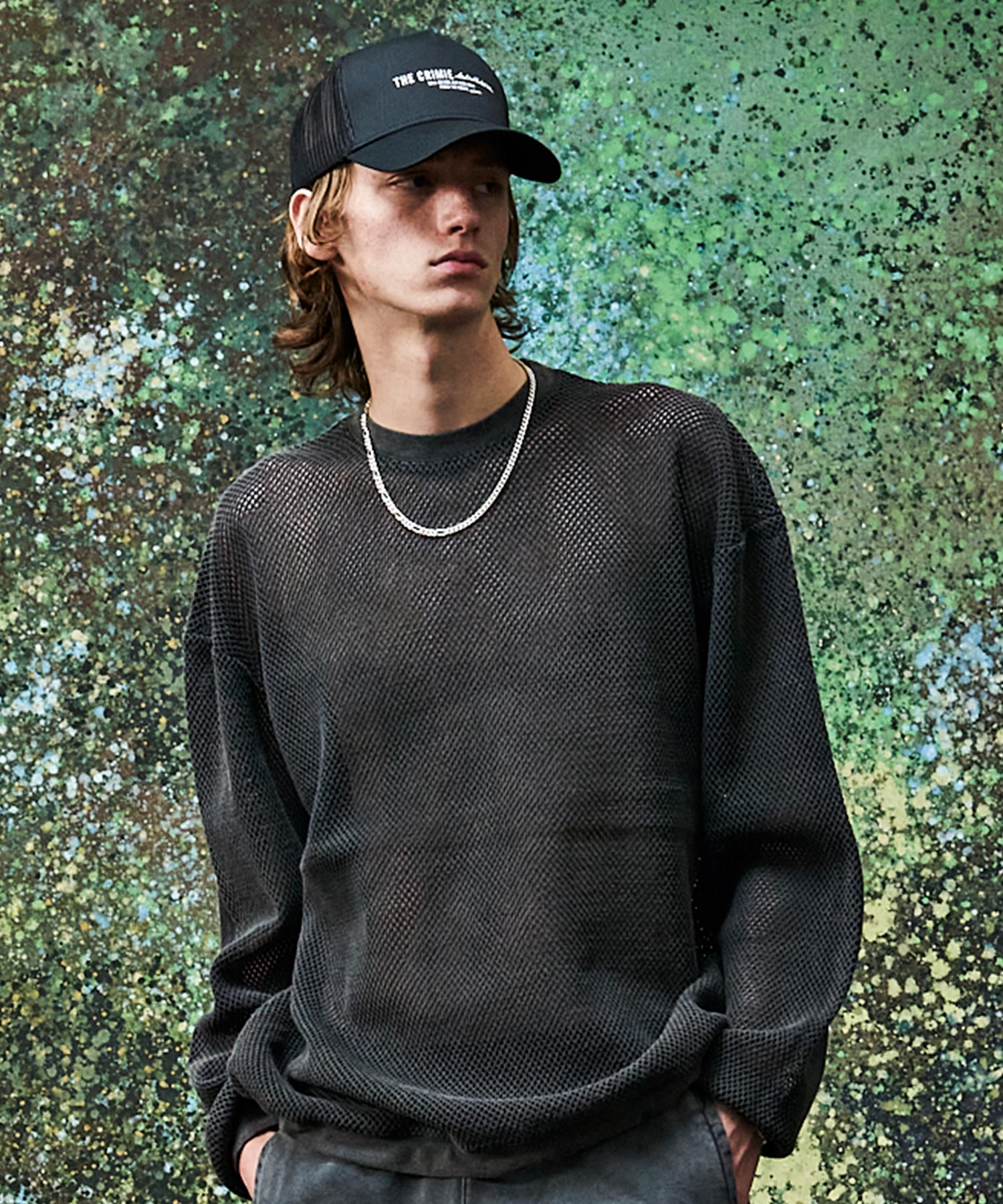 MESH LONG SLEEVE CUTSEW