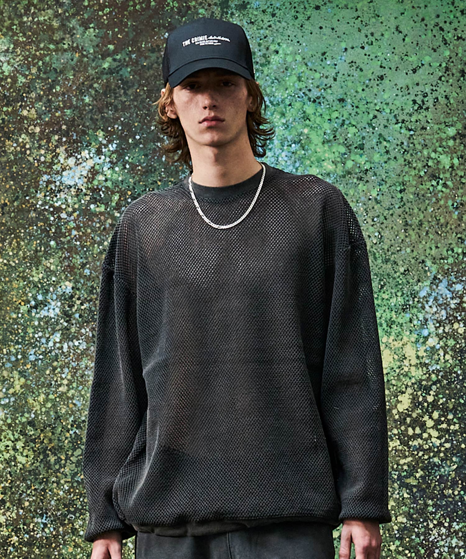 MESH LONG SLEEVE CUTSEW