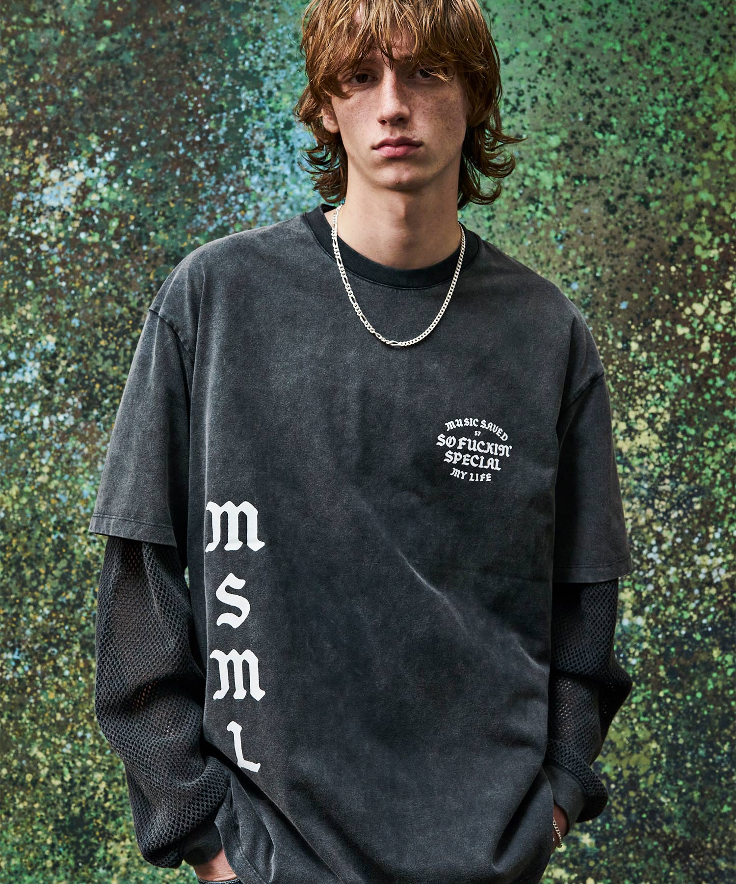 MESH LONG SLEEVE CUTSEW