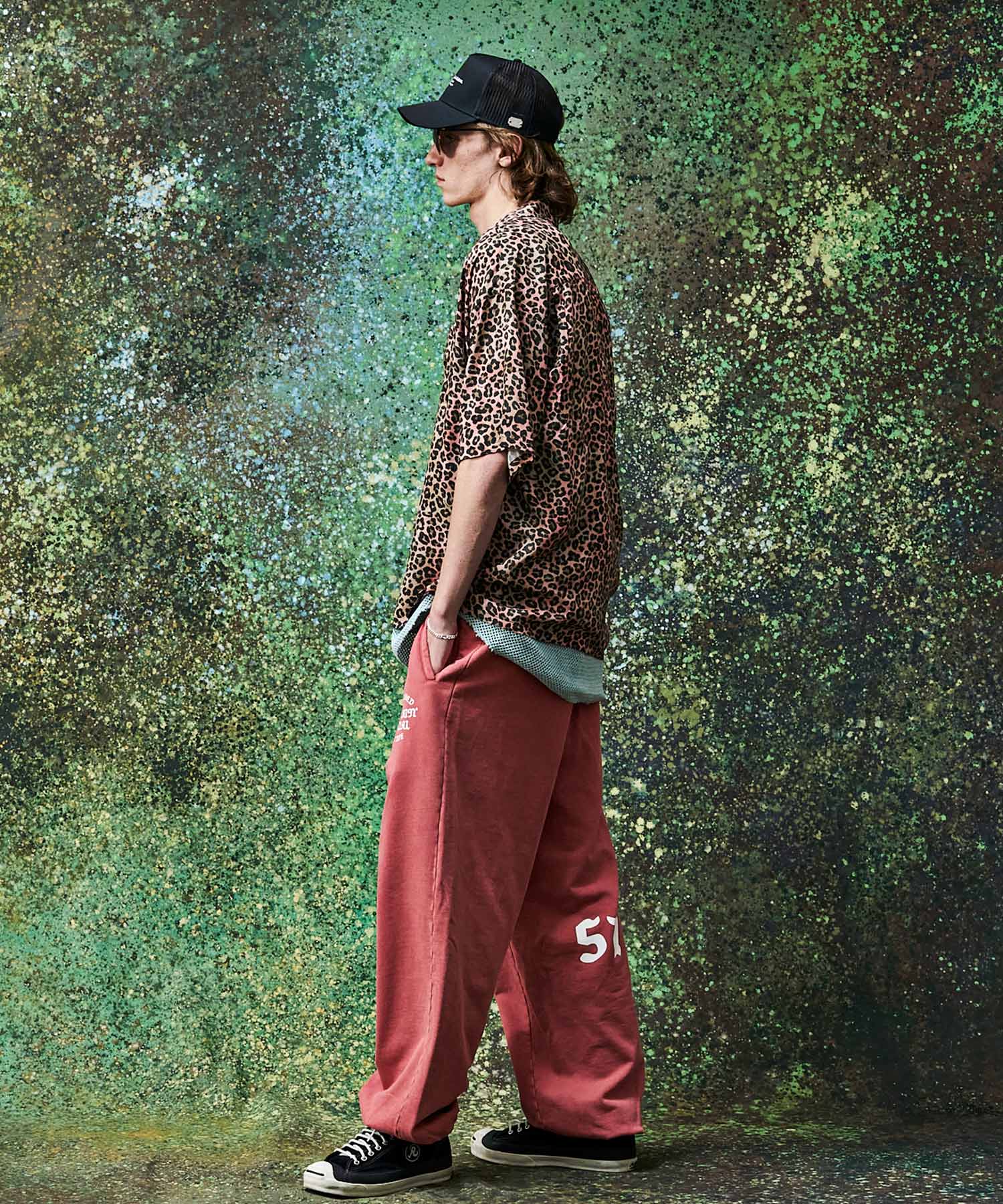 VINTAGE GARMENT DYE SWEAT PANTS