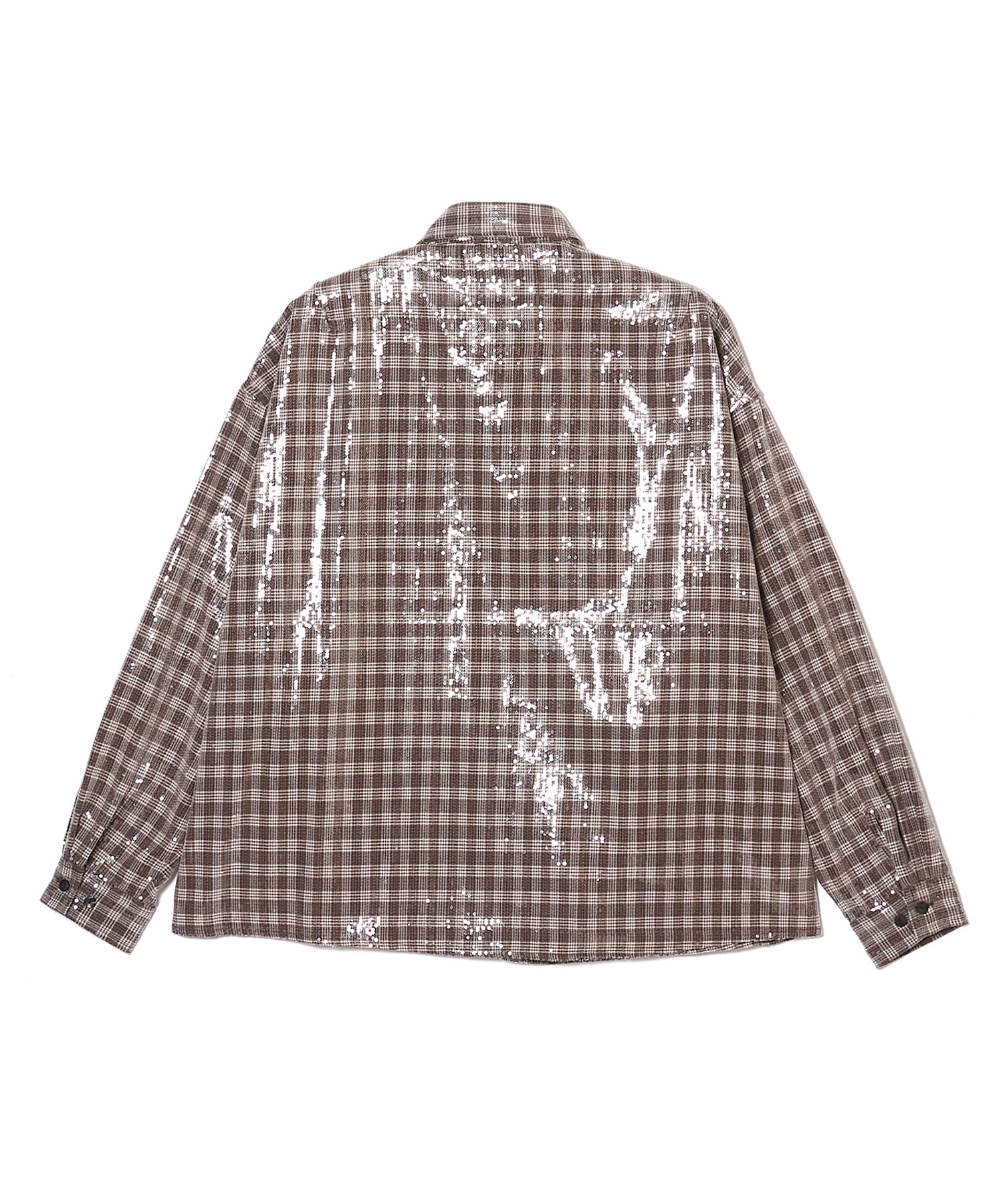 GLITTER WIDE CHECK SHIRT 2