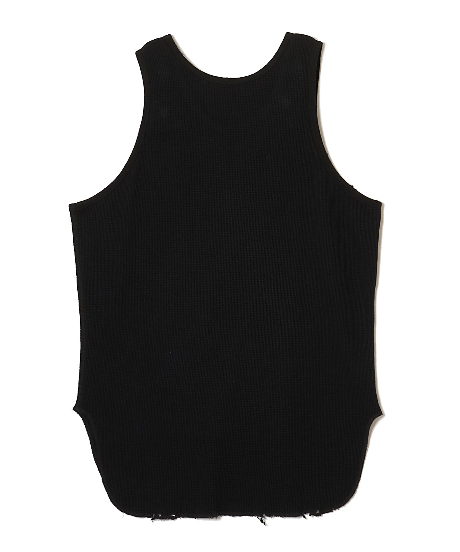 COTTON WAFFLE DAMAGE TANK TOP